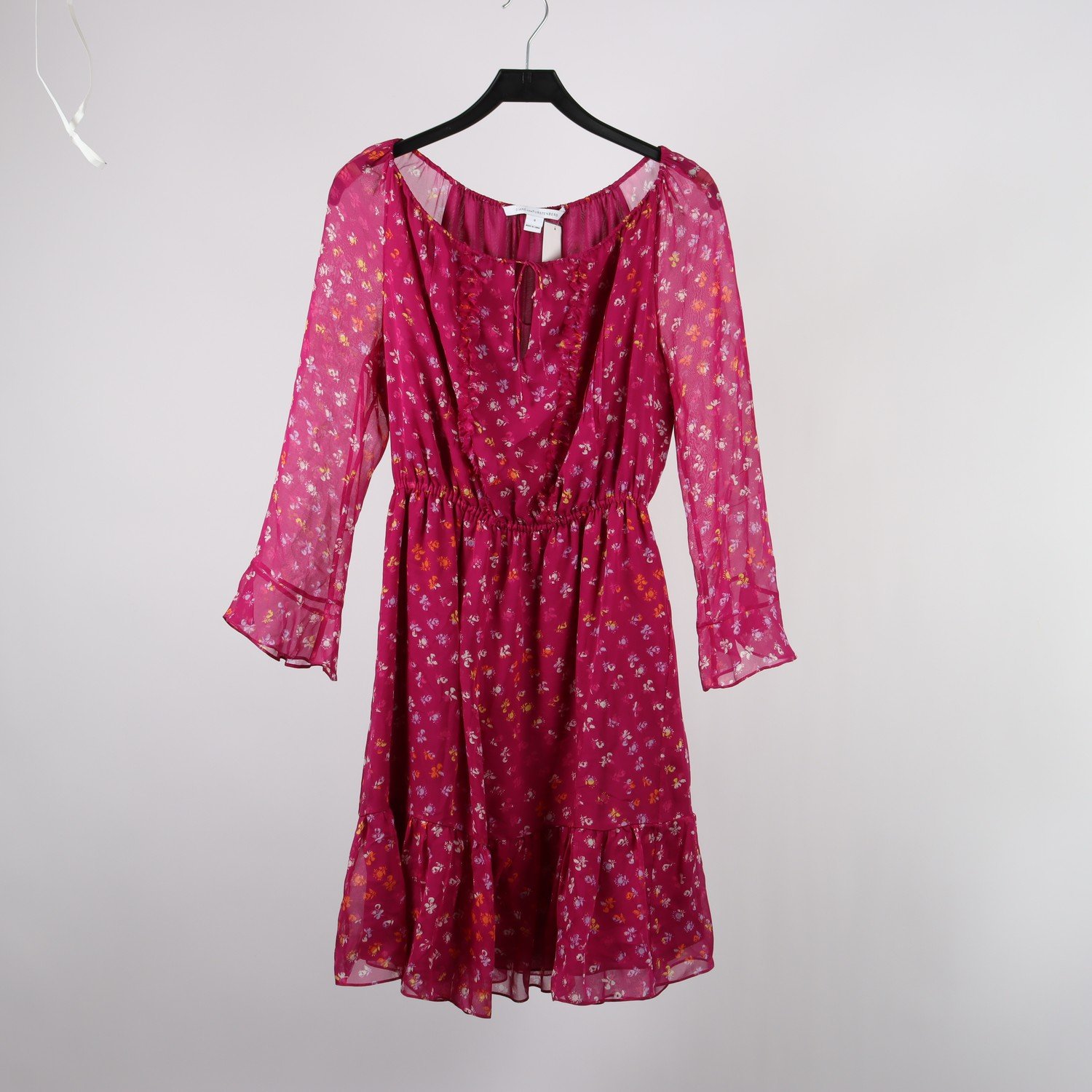 Klänning, Diane von Furstenberg, rosa, blommig, stl. 8 (M)
