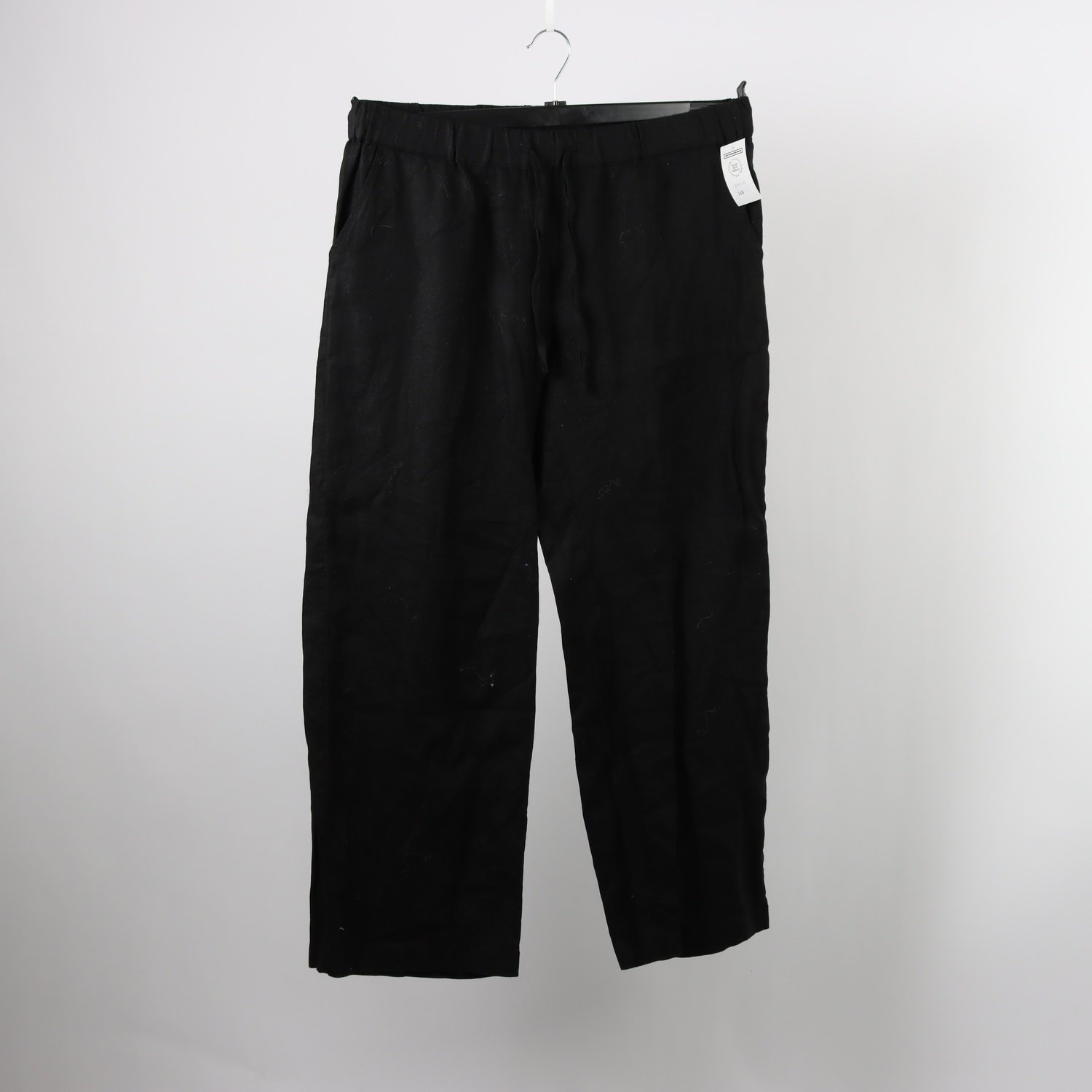 Byxor, Indiska, svart, 100% linne, stl. L