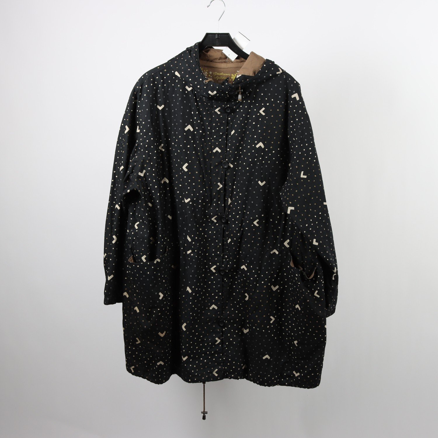 Parkas, Gudrun Sjödén, grå, mönstrad, stl. XXL