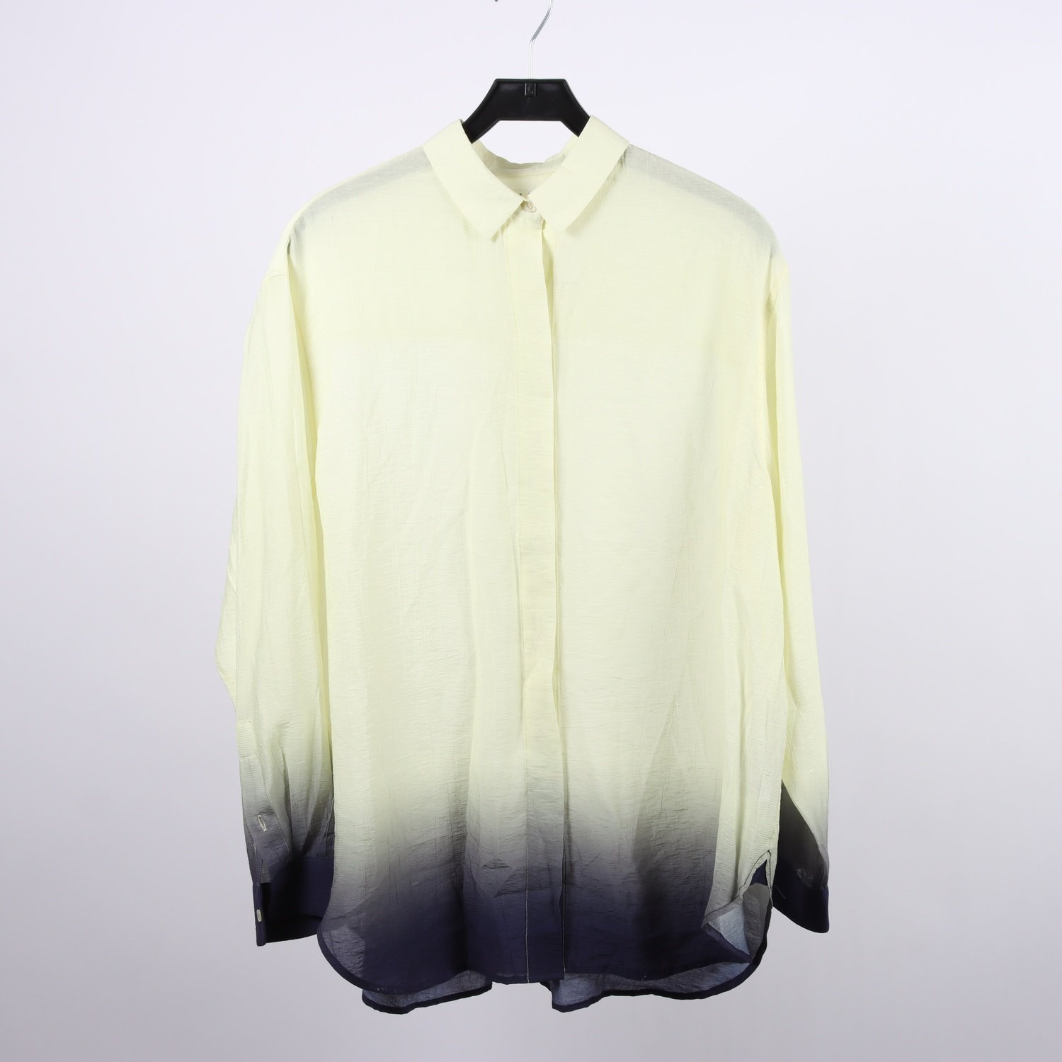 Skjortblus, Samsøe Samsøe, gul/blå, ombre, stl. M