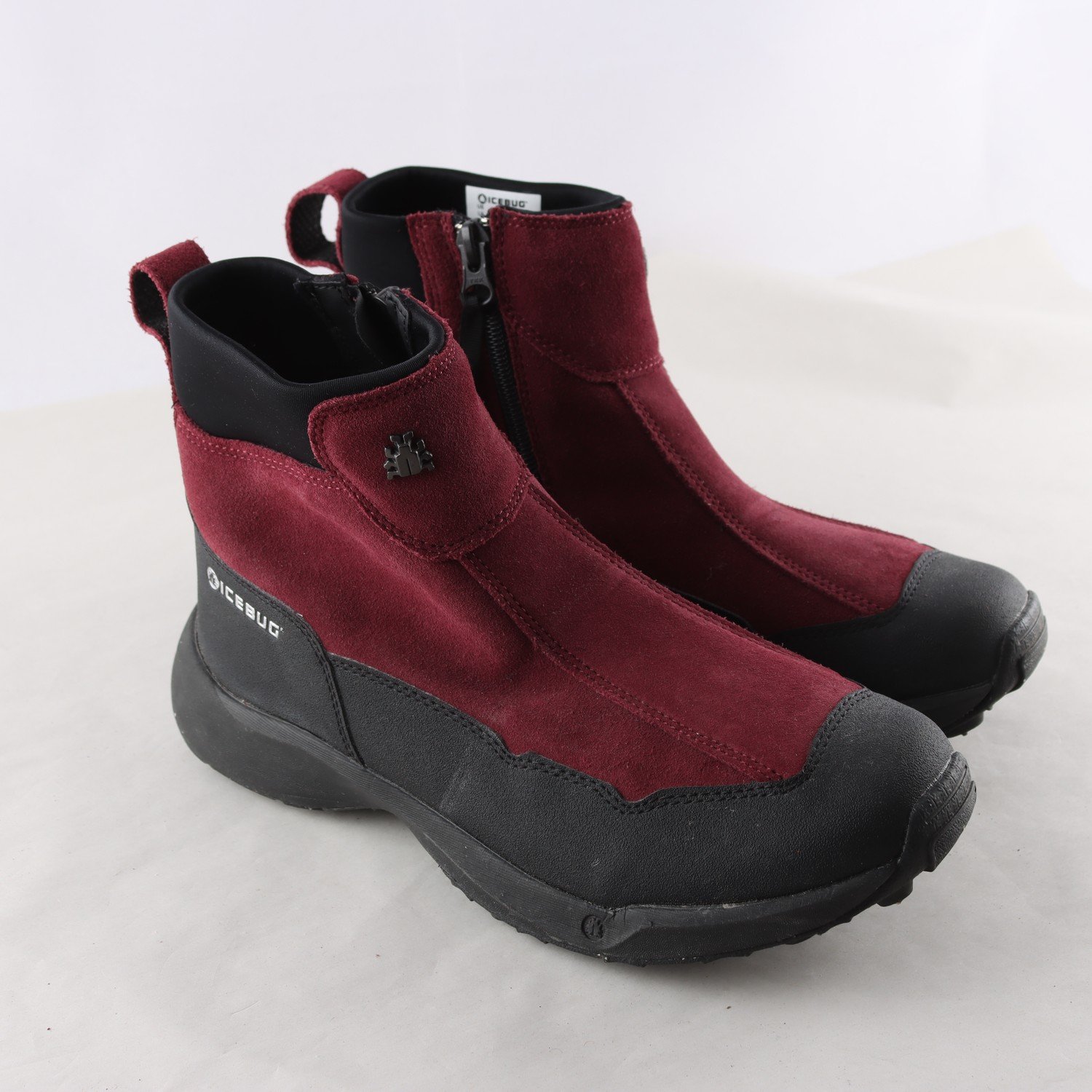 Boots, Icebug, vinröd, skinn, stl. 40,5