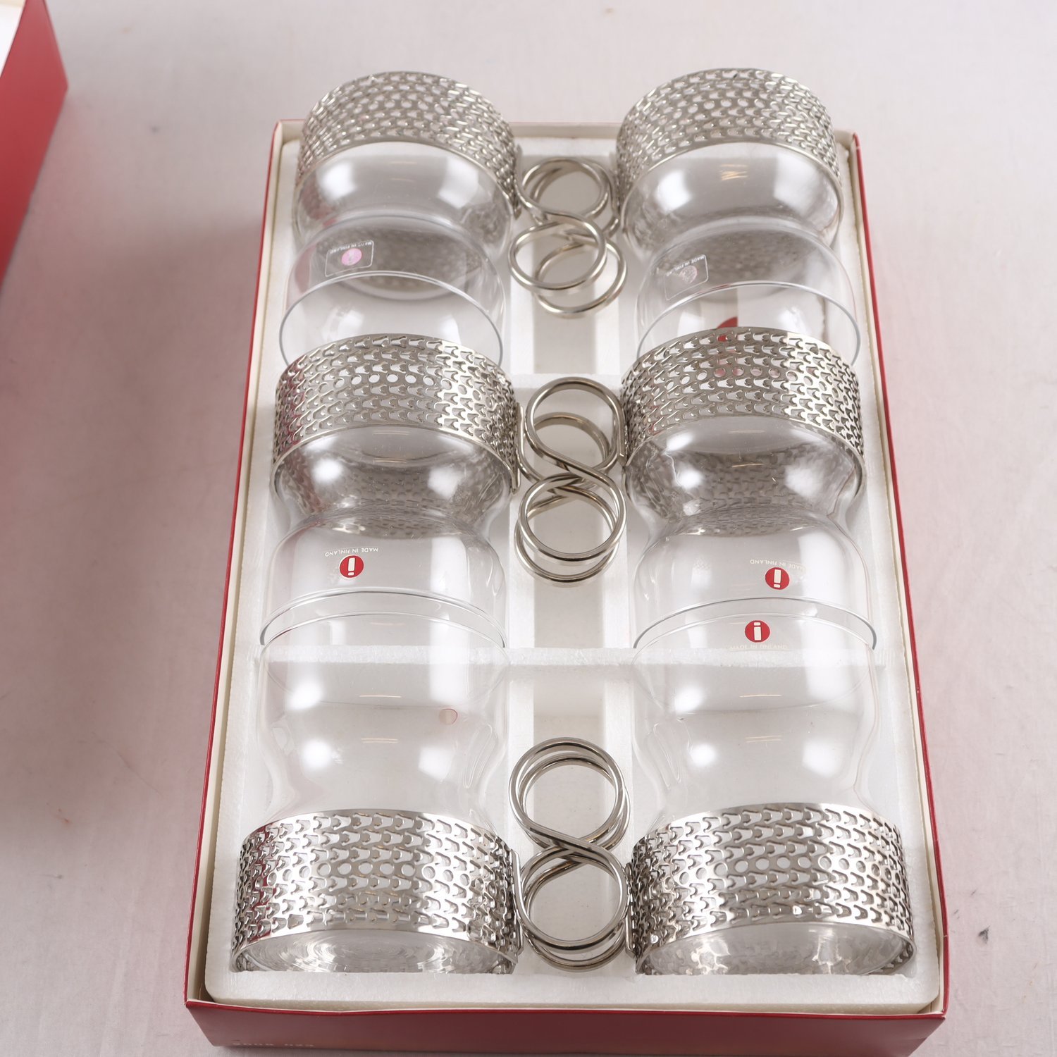 Glöggmuggar, Iittala, ’Tsaikka’ Timo Sarpaneva, 6 st