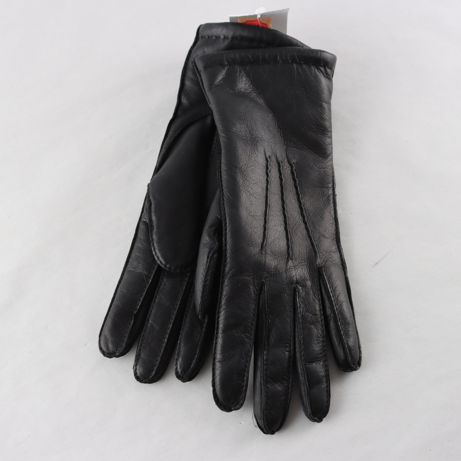 Handskar, Okänd, svart, lammskinn, stl. 6 1/2