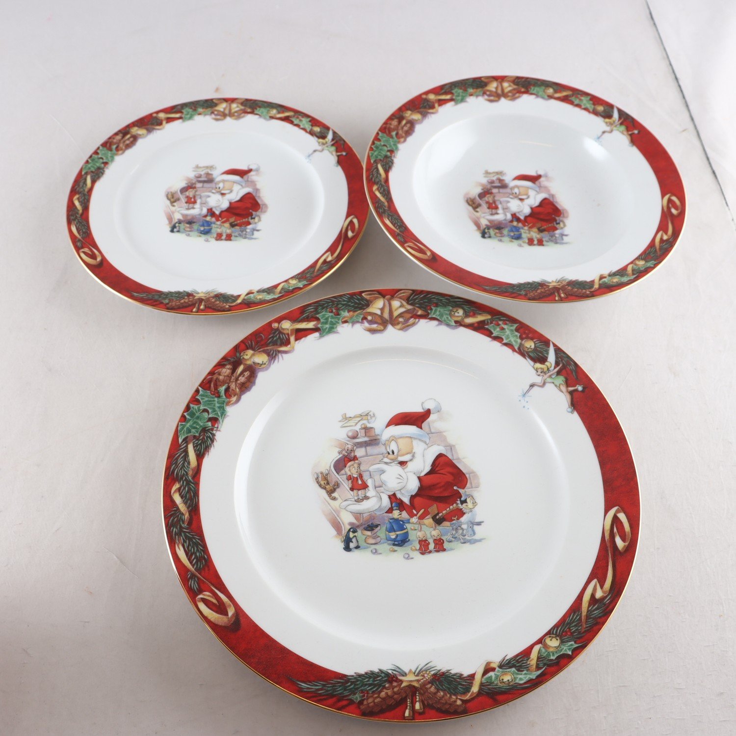 Servisdelar, Fyrklövern, Disney, Kalle Anka, 4 delar. Samfraktas ej.