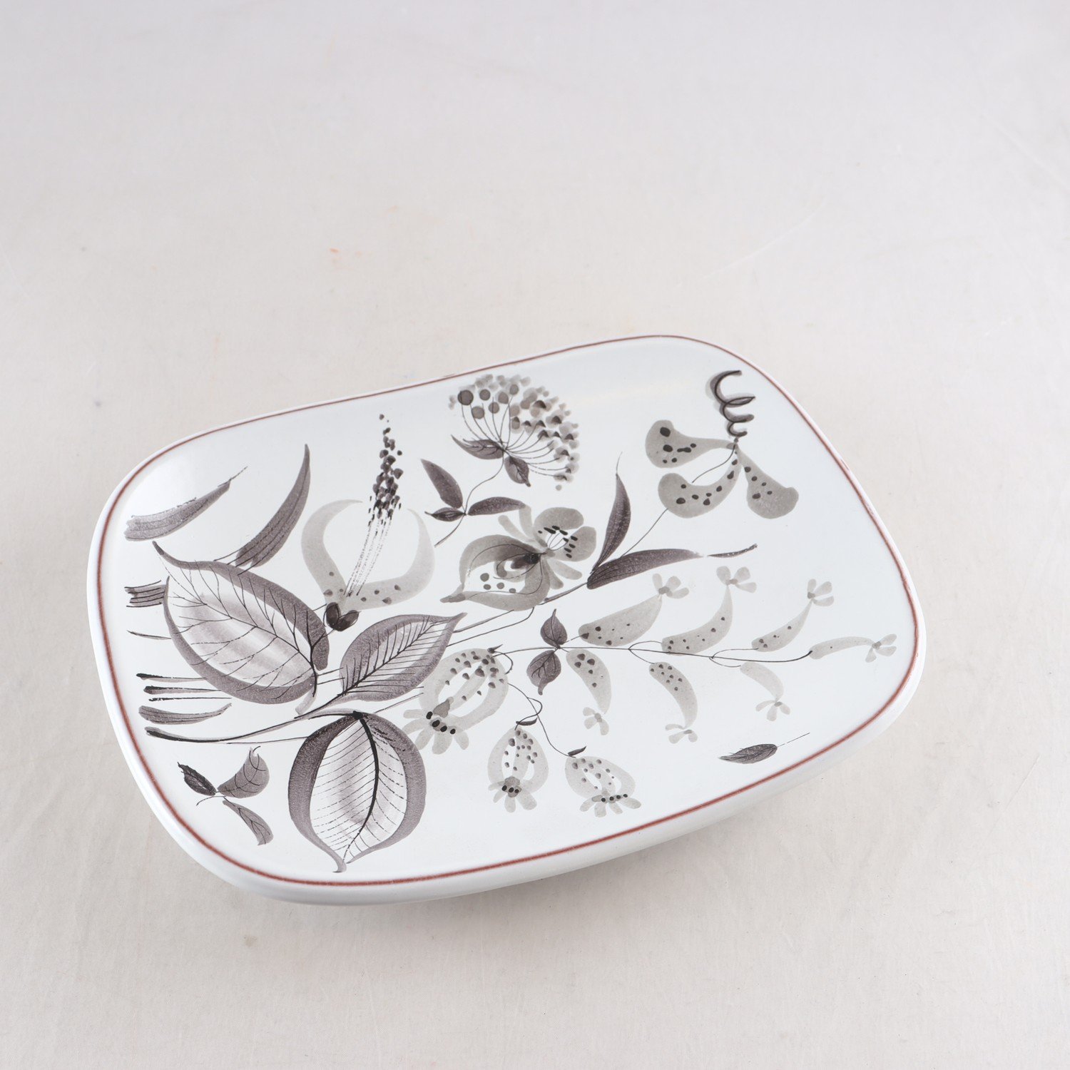 Fat, fajans, Stig Lindberg,studiohanden, Gustavsberg, signerad, 1950-tal