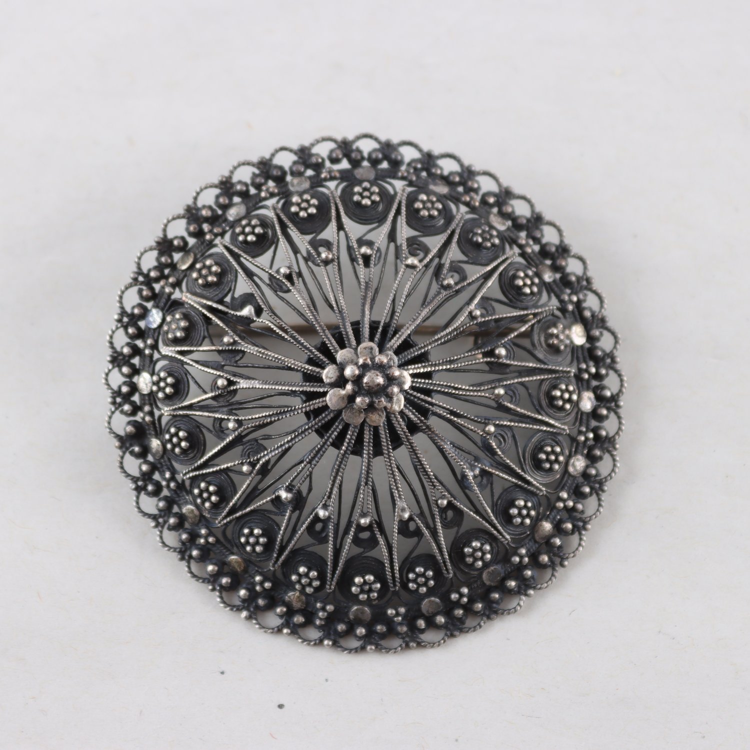 Brosch, Silver, Vikt: 15,1g