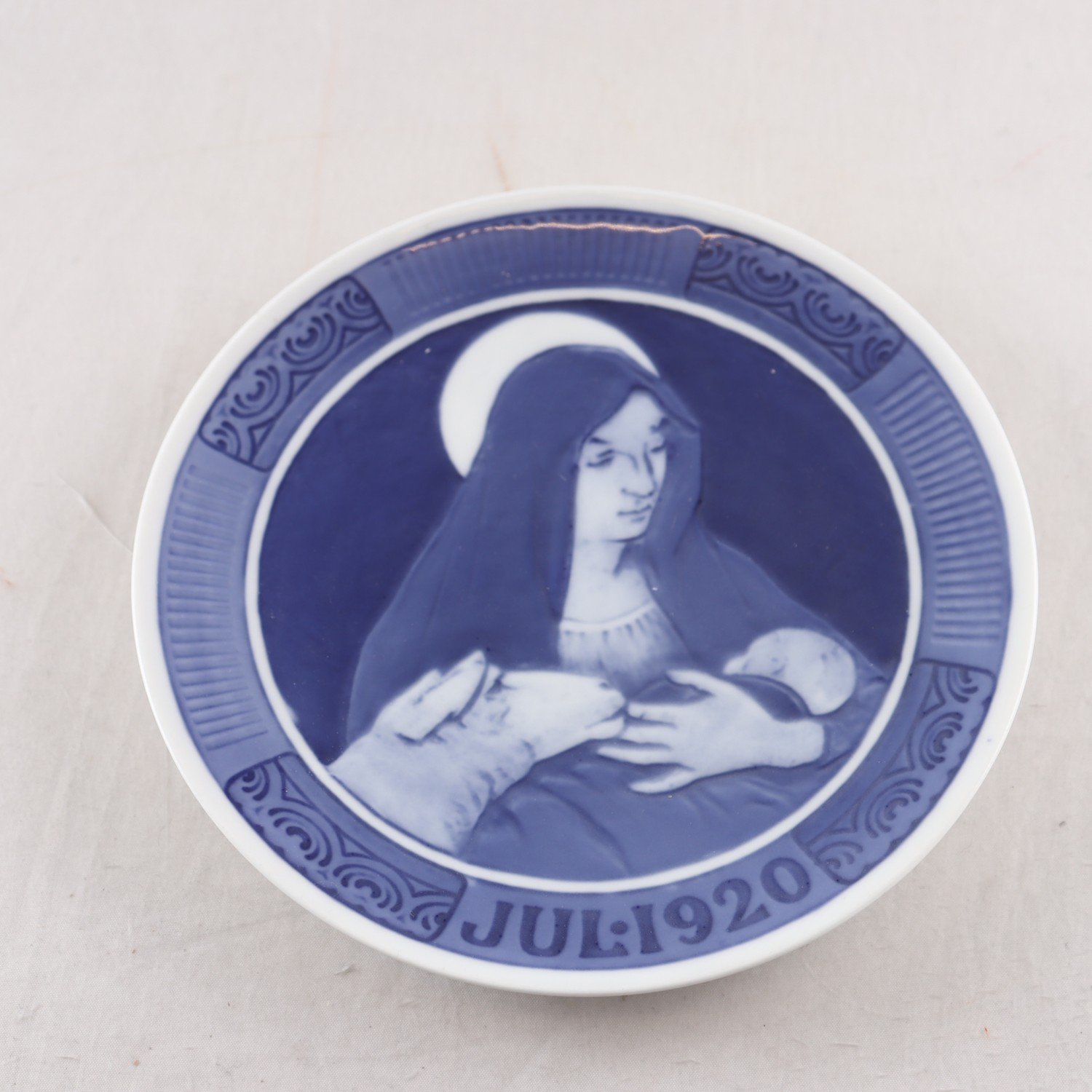 Jultallrik, Royal Copenhagen, 1920.