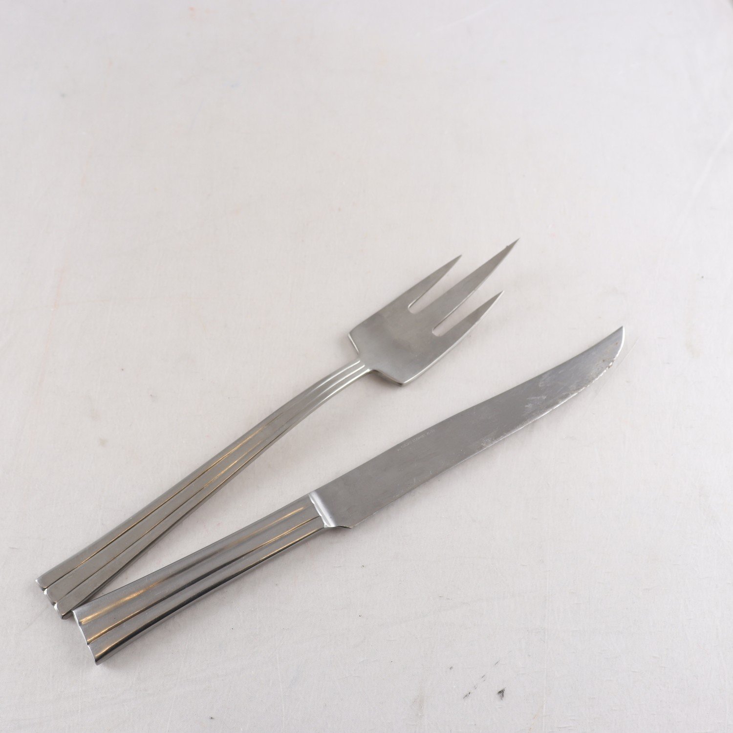 Skinkbestick, rostfritt stål, Thebe, Gense, 2 st