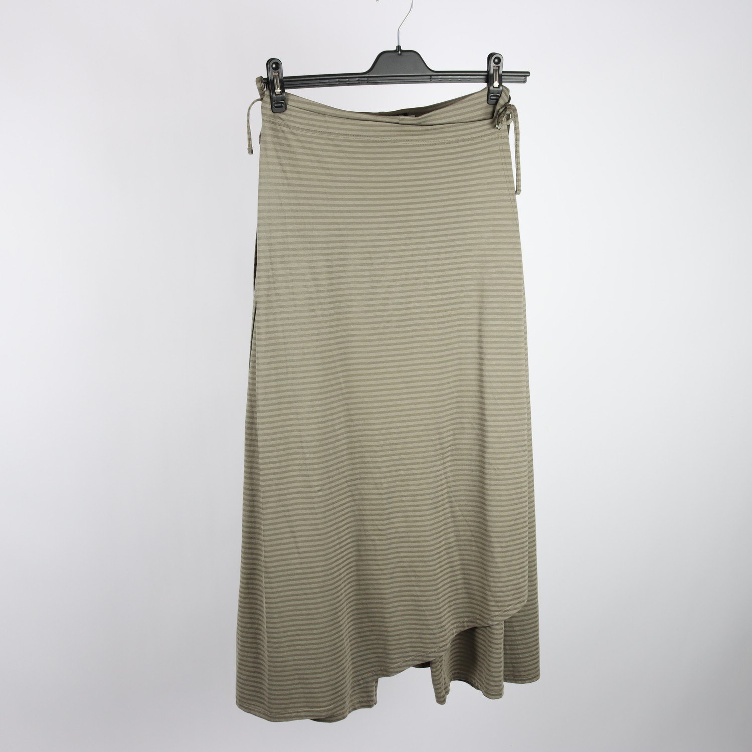 Byxor med omlottkjol, Gunilla Pontén, grön, randig, trikå, stl. M