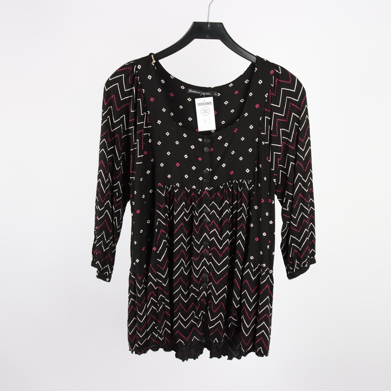 Tröja, Gudrun Sjödén, mönstrad, svart, stl. S