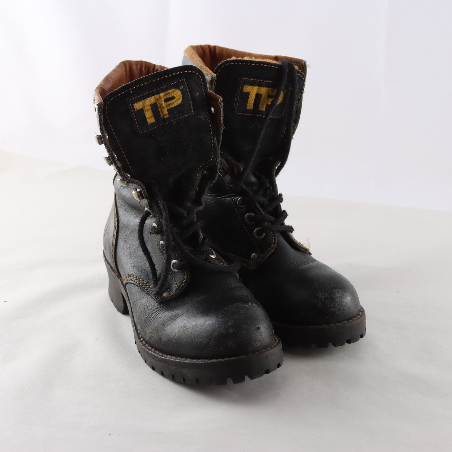 Fodrade kängor, Ten Points, läder, stl. 37