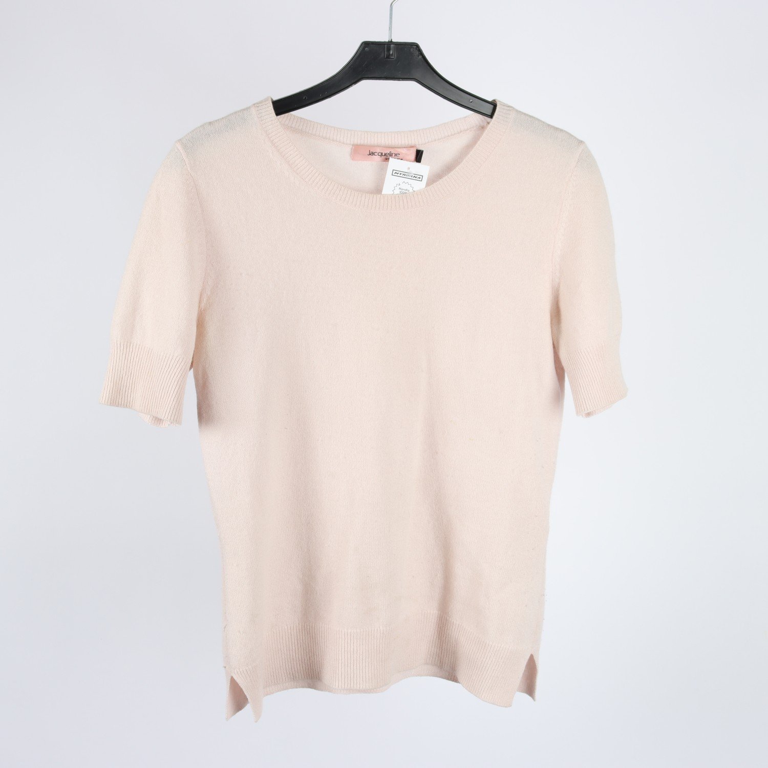 Stickad kashmirtröja, Jacqueline, rosa, stl. S