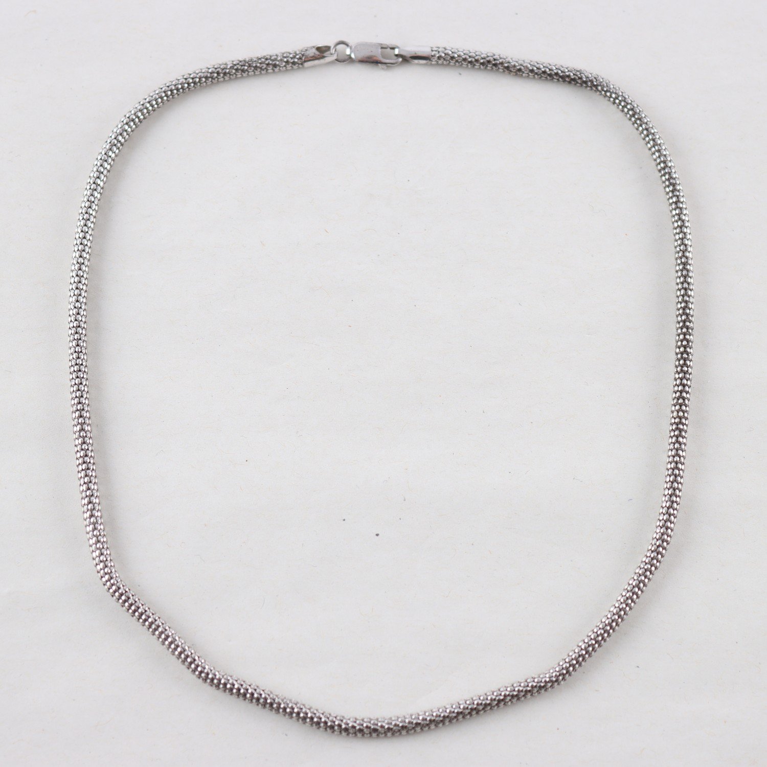 Halsband, silver 925, kedja, mesh, vikt: 7,5g