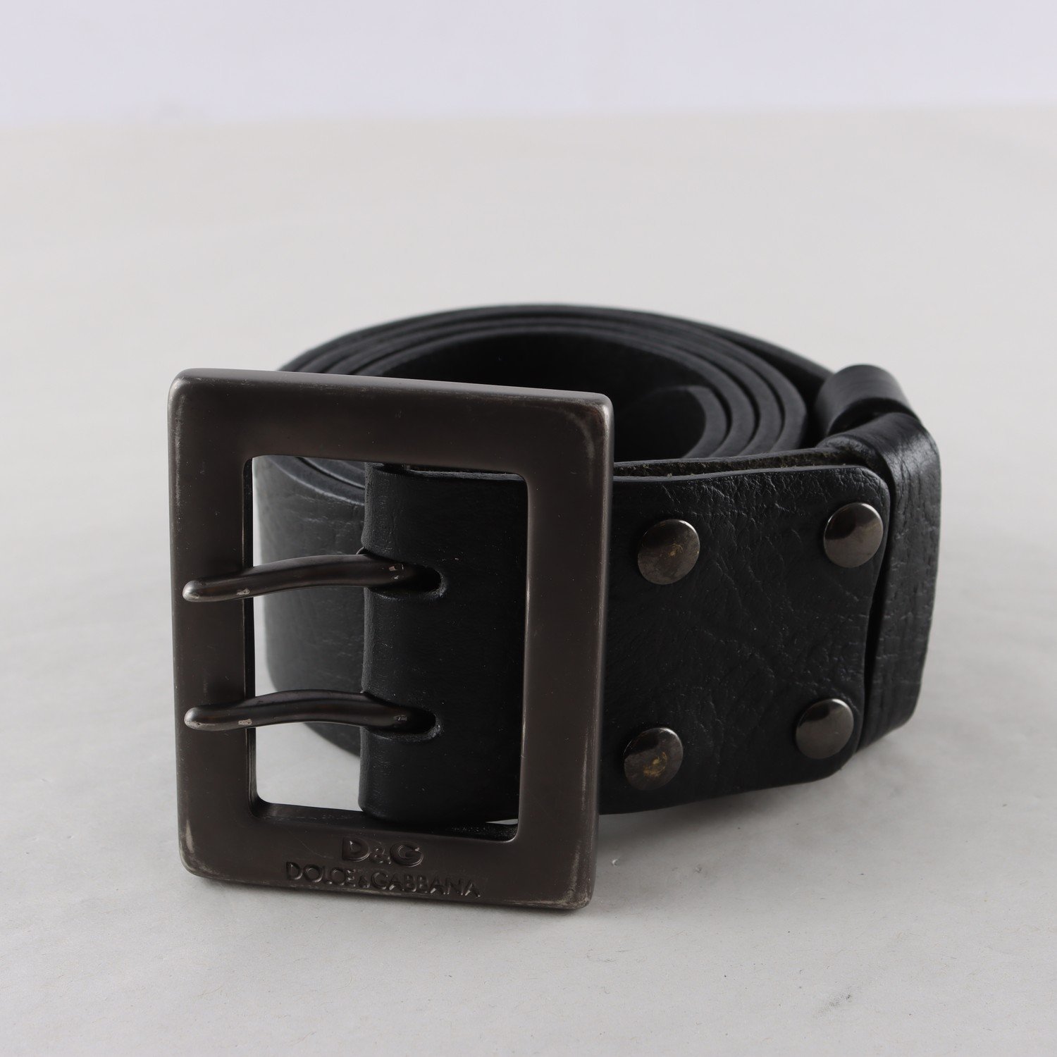 Skärp, Dolce & Gabbana, svart, skinn