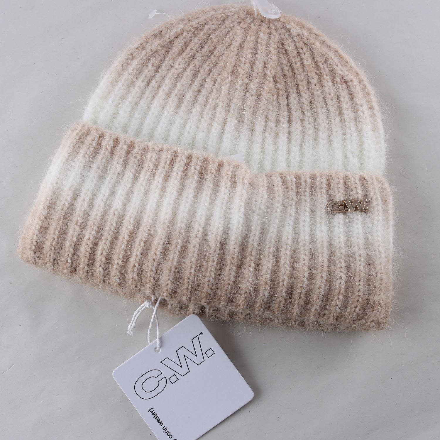 Beaniemössa, Carin Wester, beige, stl. one size