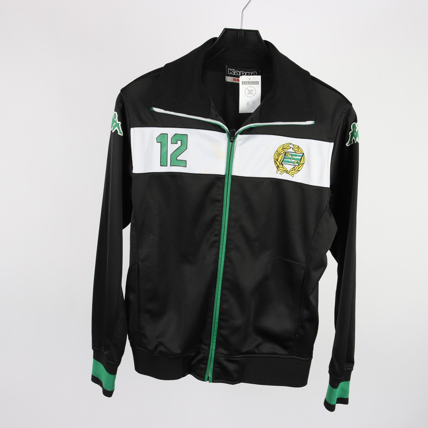 Träningsjacka, Kappa, Hammarby, H.I.F, svart, stl. S