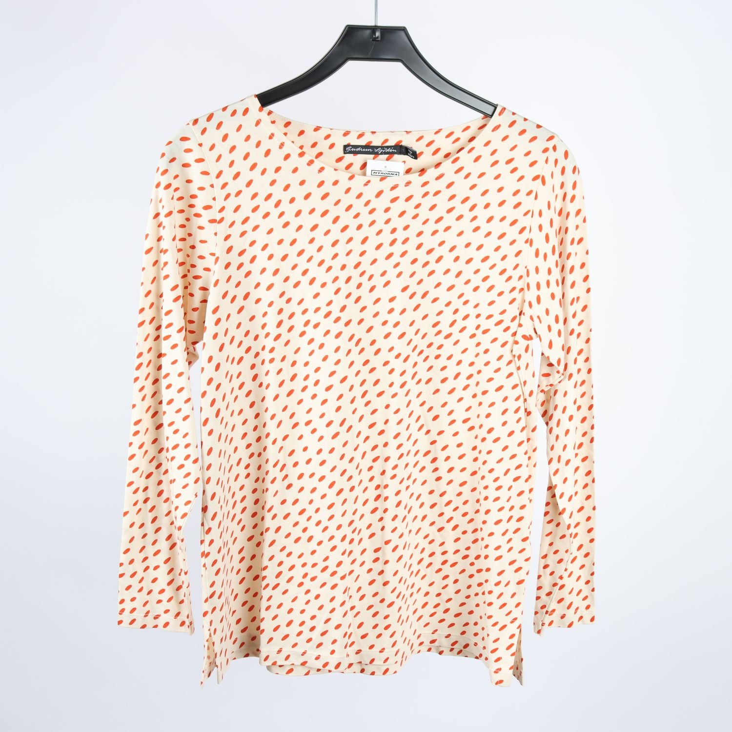 Tröja, Gudrun Sjödén, offwhite, orange, stl. S