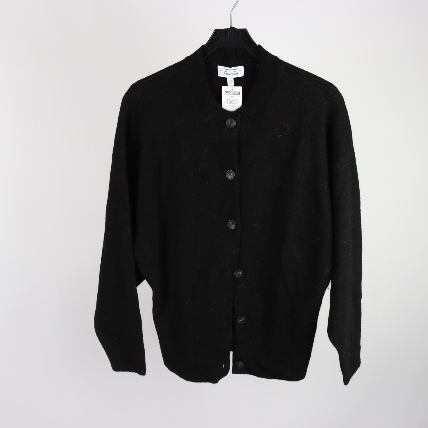 Stickad kofta, & Other Stories, svart, stl. S