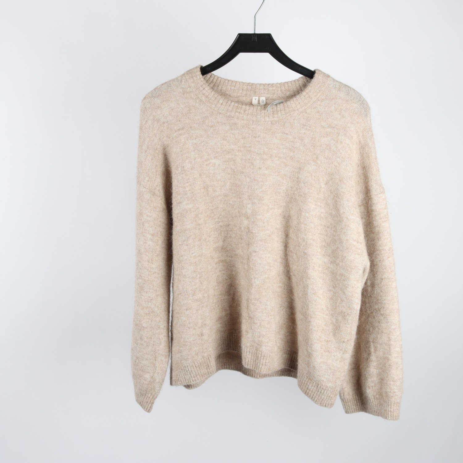 Stickad tröja, Arket, beige, ullmix, stl. M