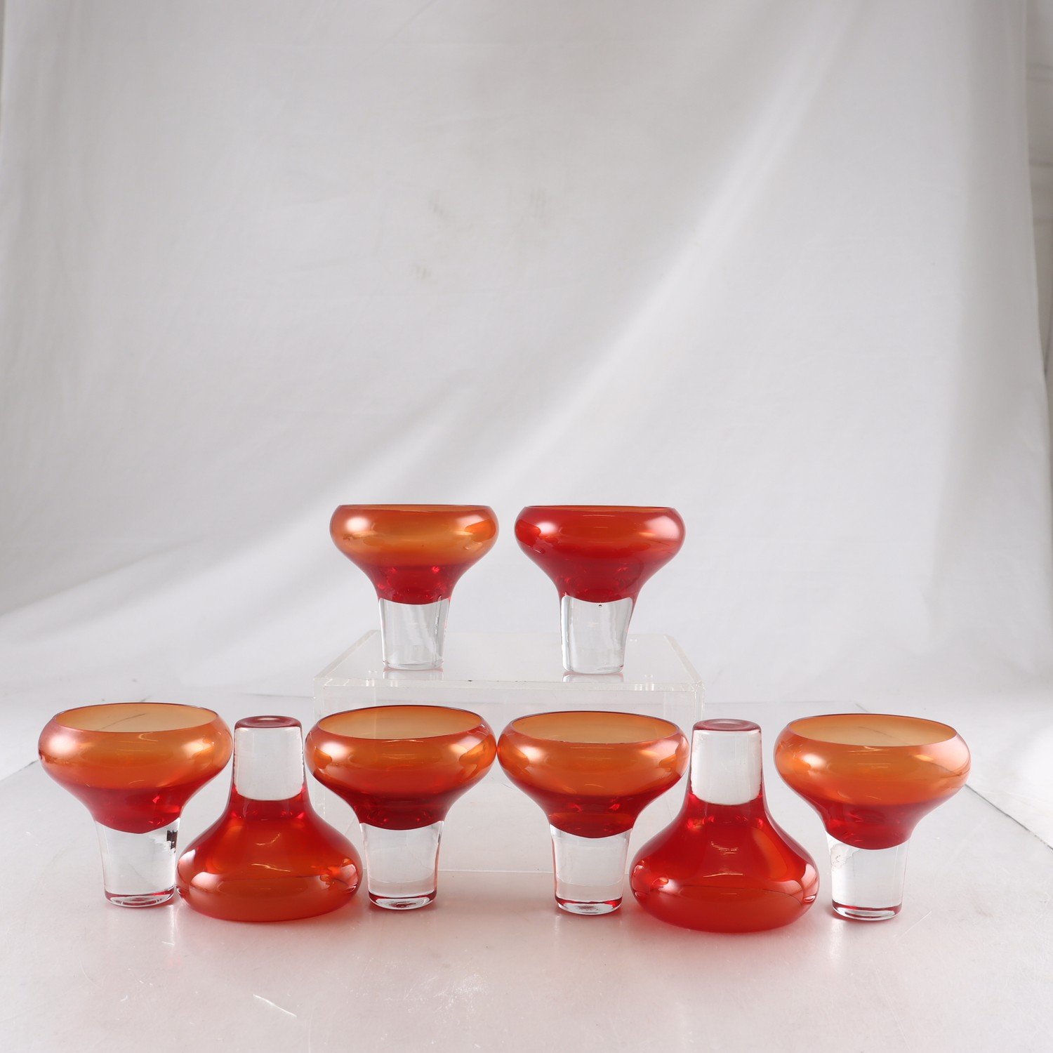 Cocktailglas, Komedi, Johanna Jelinek, för IKEA, 1990-tal, 8 st. Samfraktas ej.