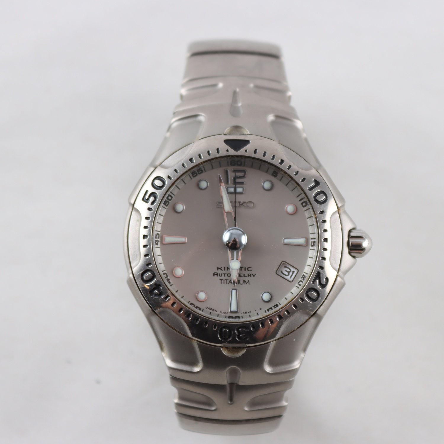 Armbandsur, titanium, Seiko Kinetic Auto Relay, automatisk