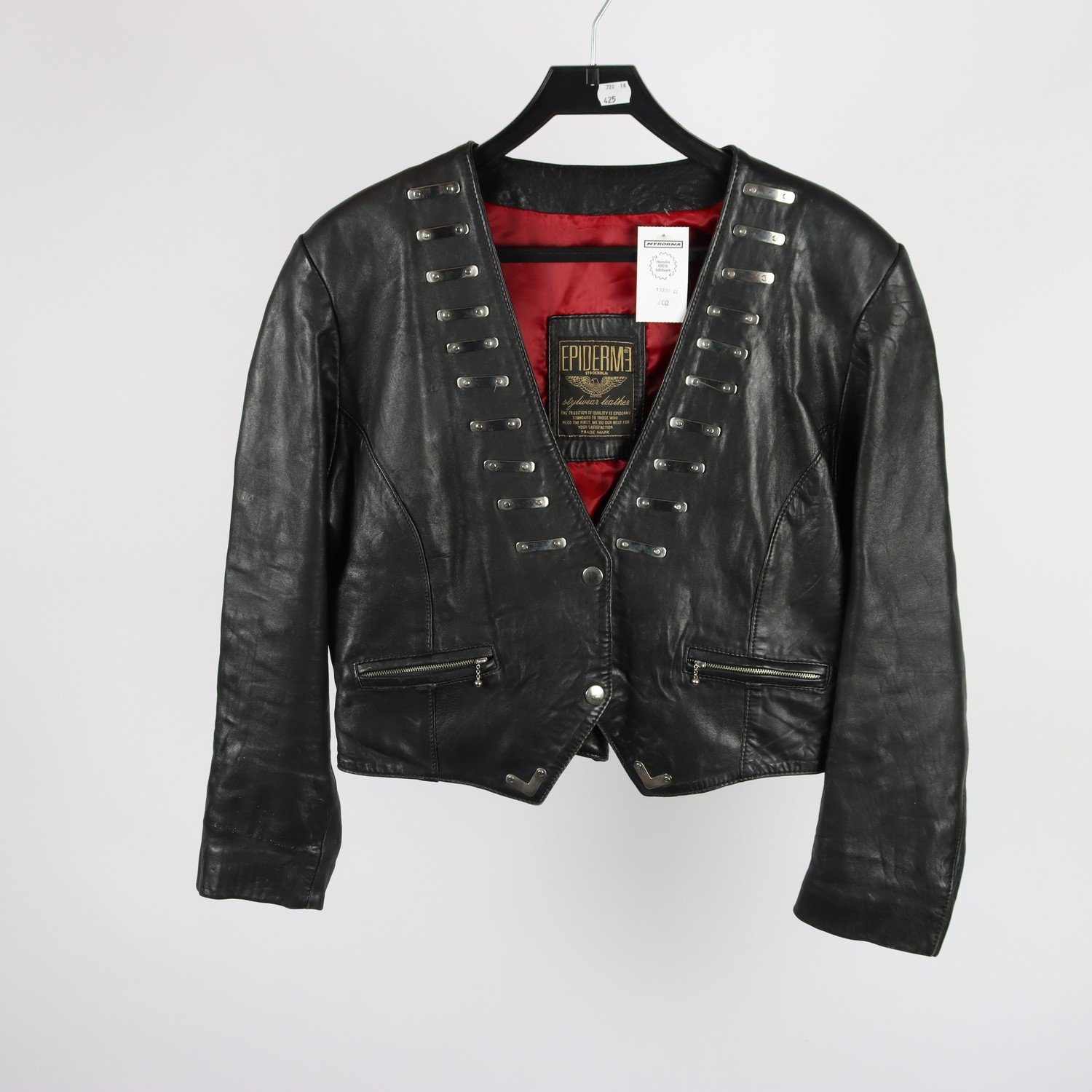 Skinnjacka, Epiderme, svart, stl. (M)