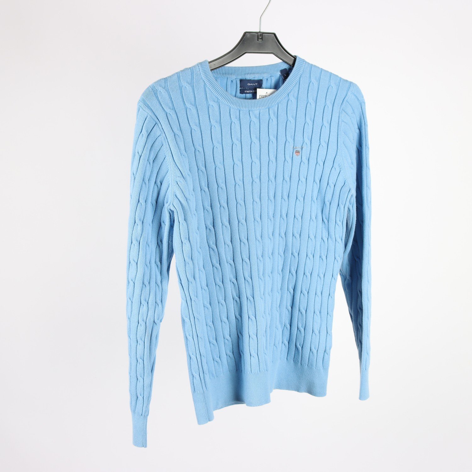 Stickad tröja, Gant, blå, stl. L