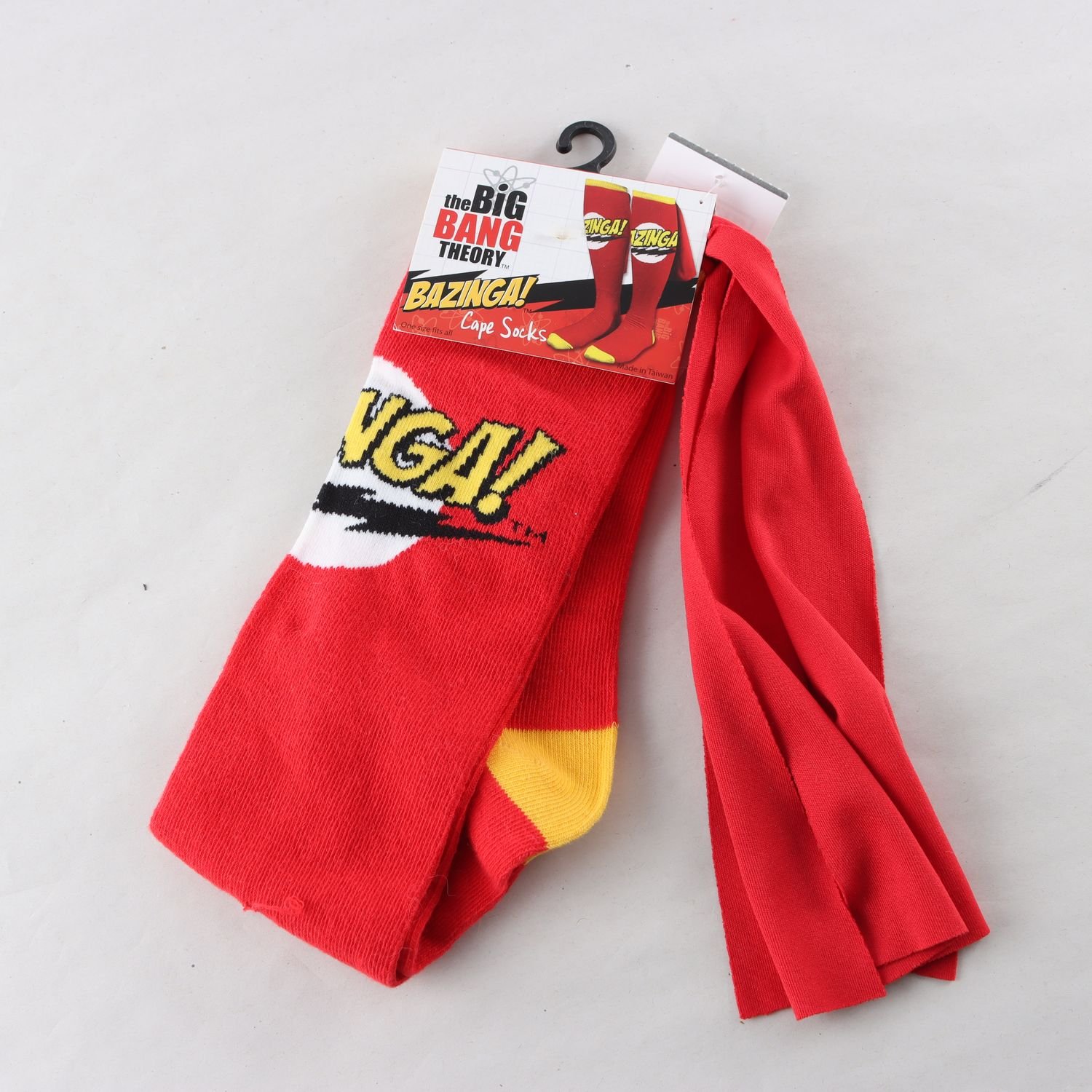 Strumpor, The Big Bang Theory, röd, gul, stl. one size