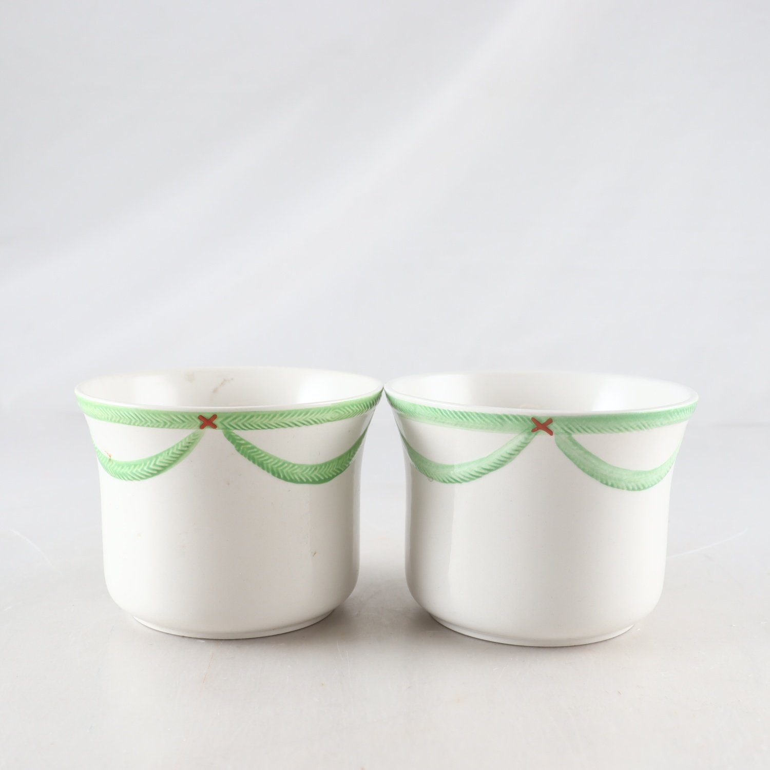 Ytterfoder, porslin, ”God jul”, Gustavsberg, 2 st