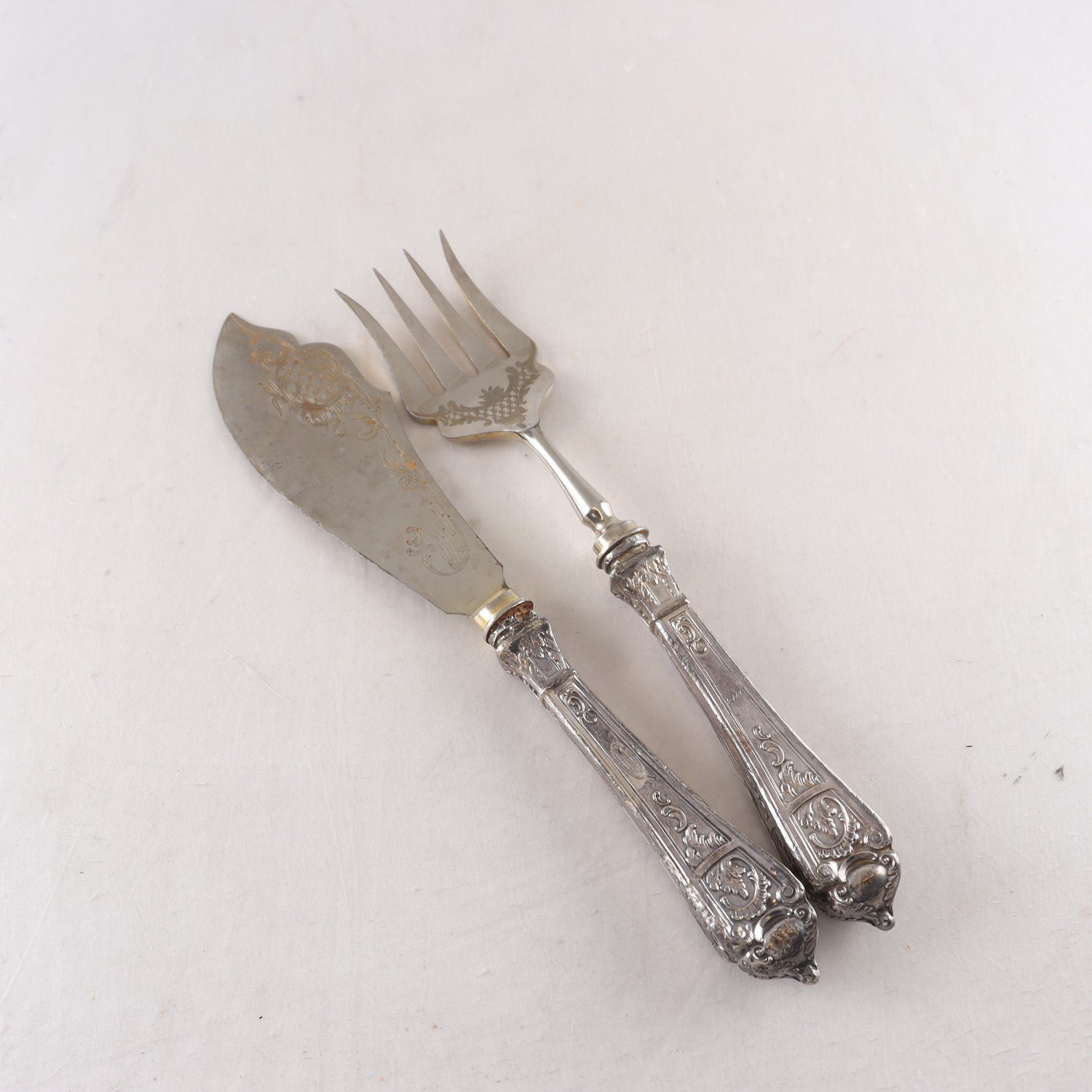 Serveringsbestick, 833, handtag i silver, stål