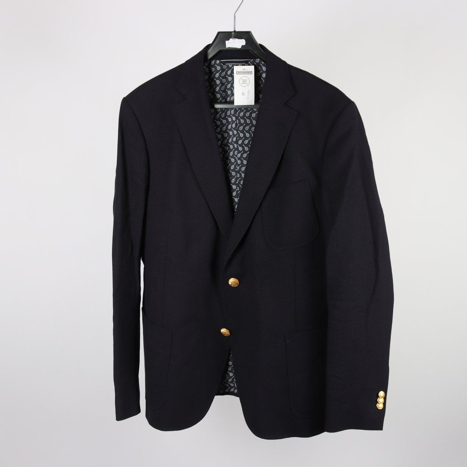 Kavaj, Gant, blå, 100% ull, stl. 52