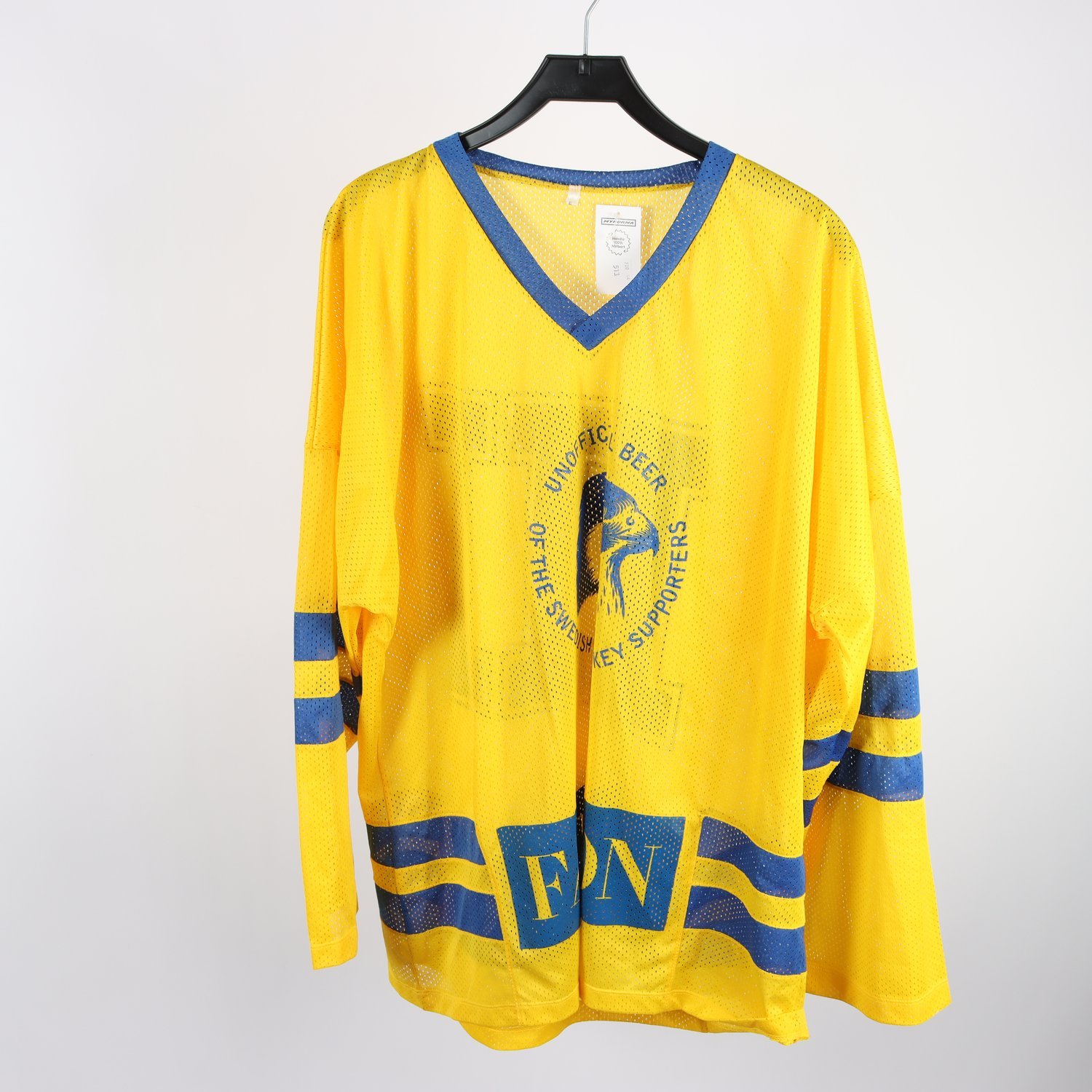 Hockeytröja, Falcon, Sverige, blå, gul, stl. ca. L