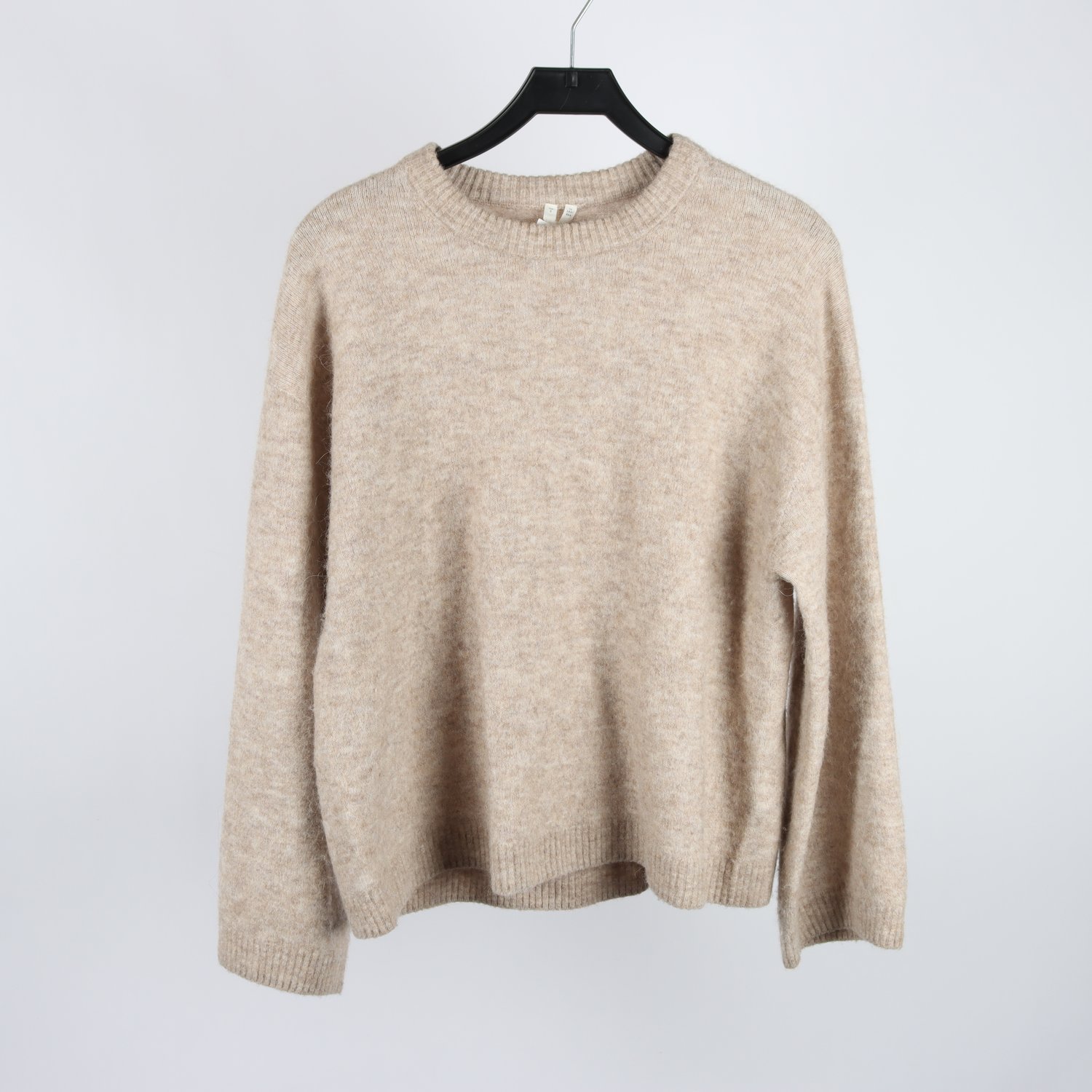 Stickad tröja, Arket, beige, ullmix, stl. S