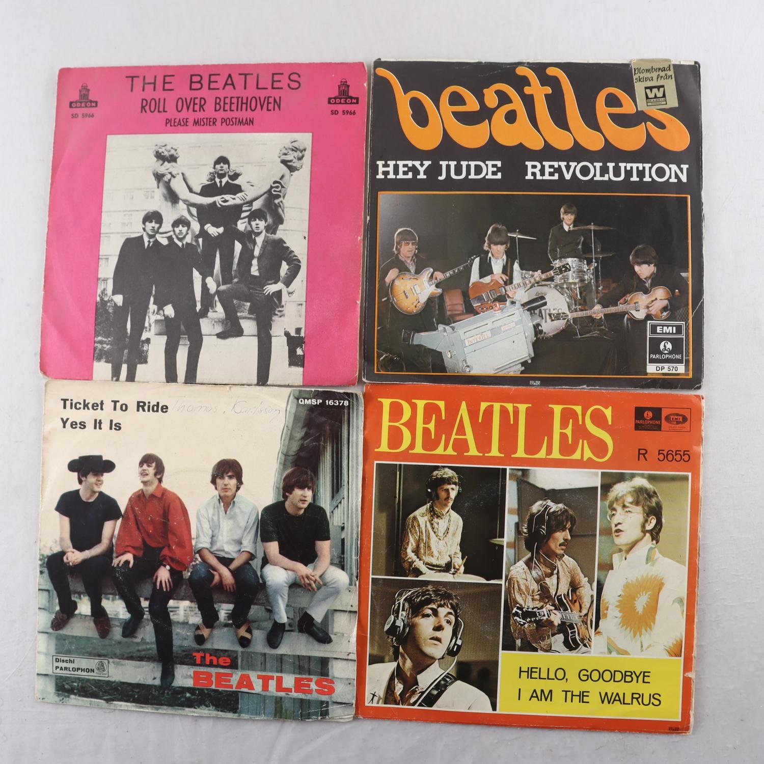 Singel The Beatles, 4 titlar