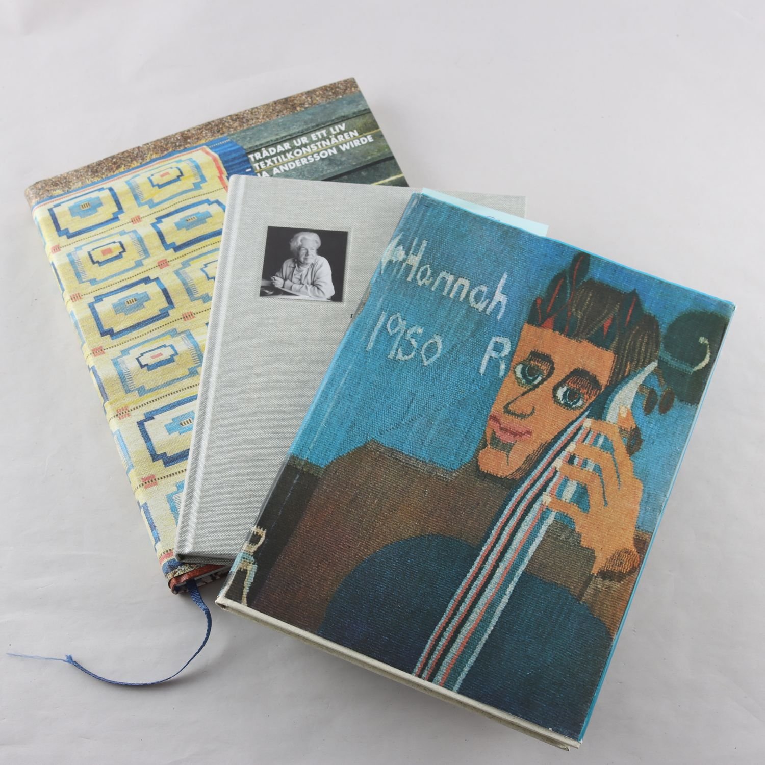 Textilkonstnärer, bokpaket med 3 vol: Hannah Ryggen m.fl.