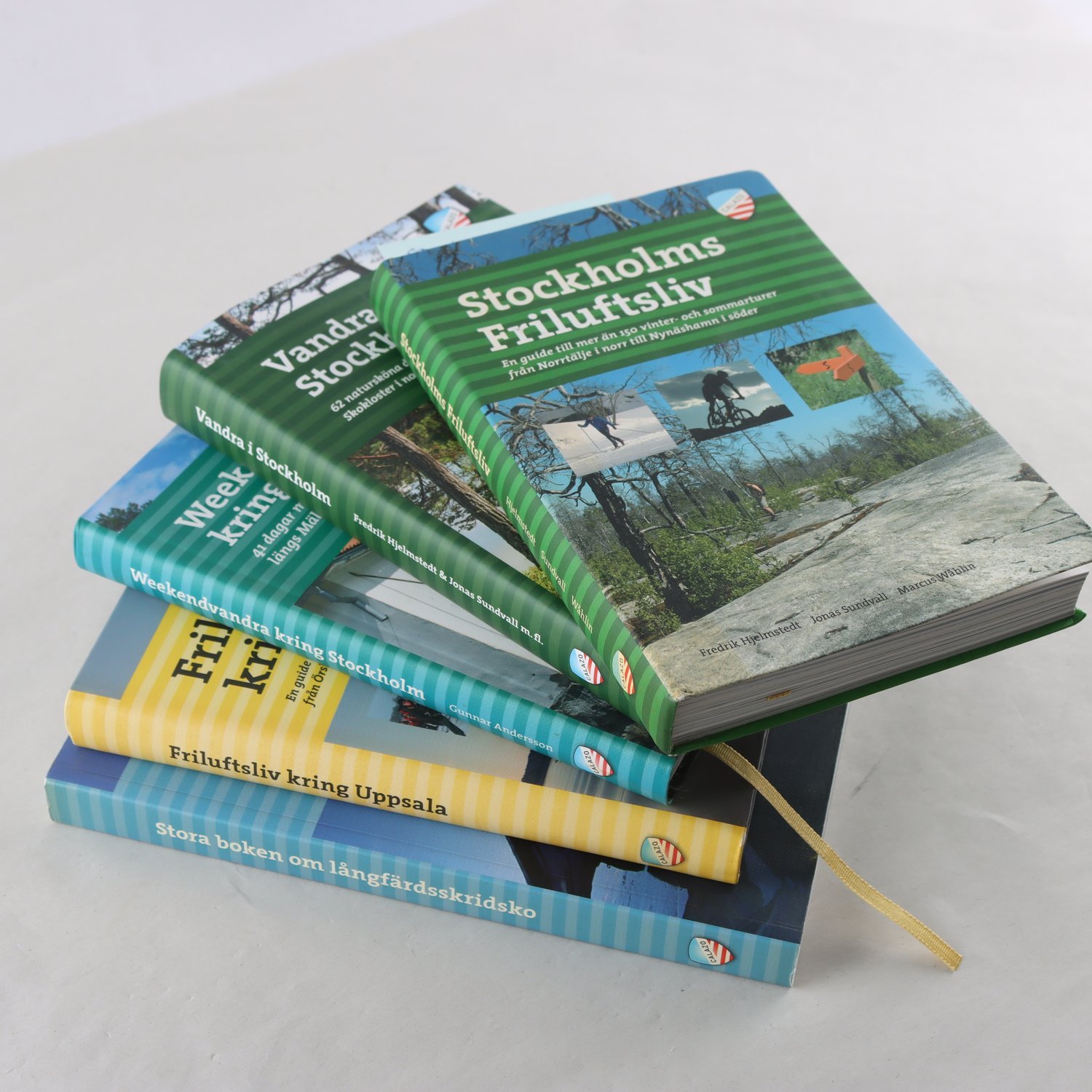 Friluftsböcker från Calazo, bokpaket med 5 volymer