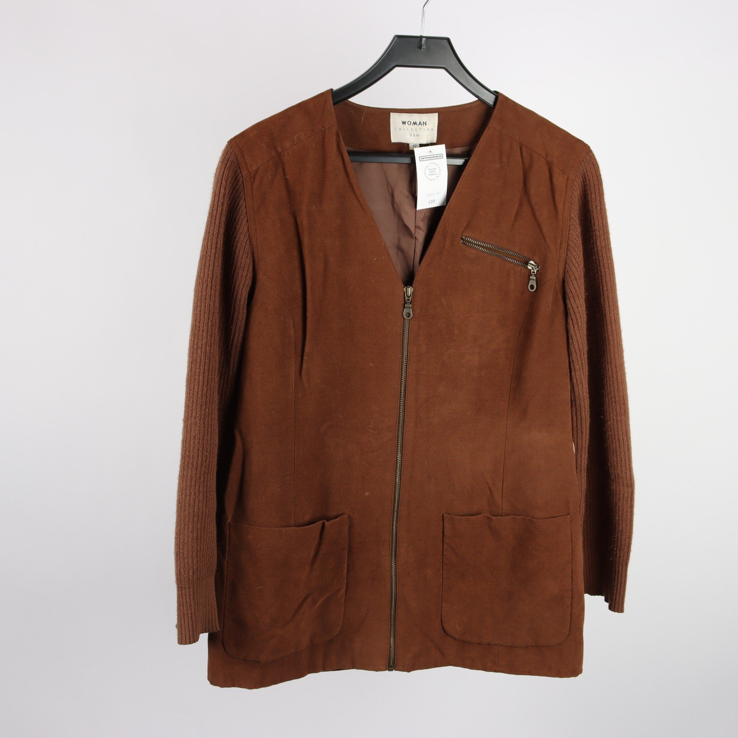 Jacka, vintage, H&M, brun, stl. 42
