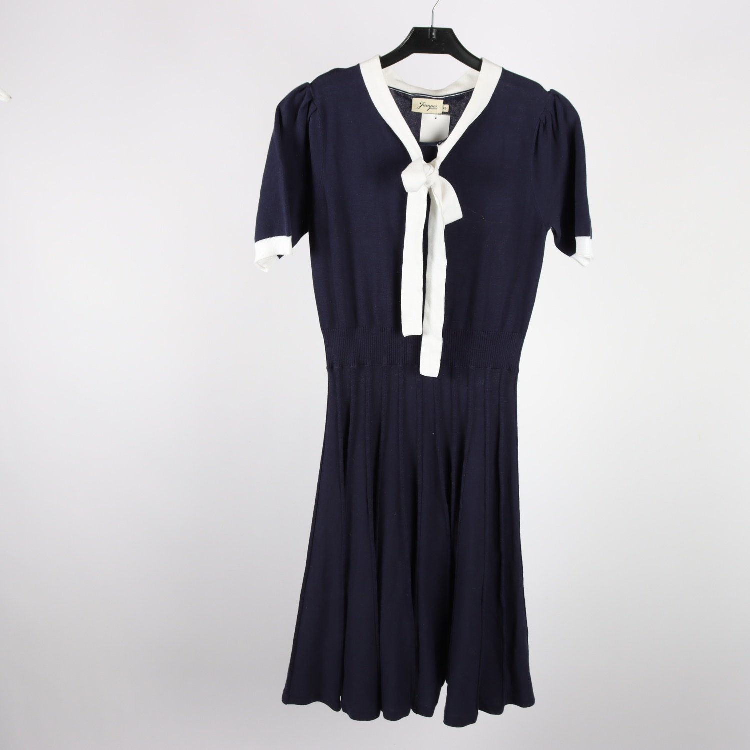 Klänning, Jumperfabriken, blå, 100% bomull, stl. XS