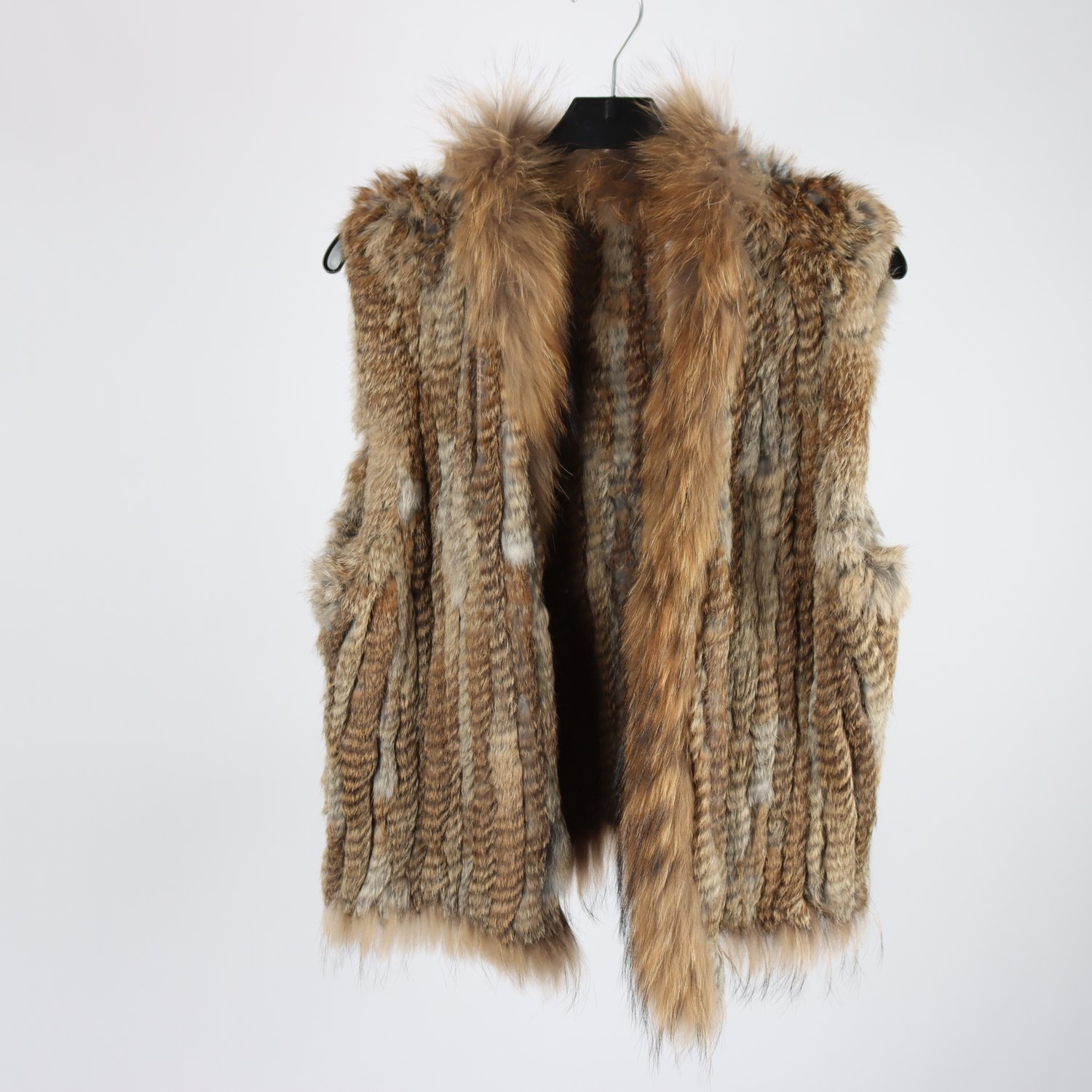 Pälsväst, NC, brun, stl. M/L