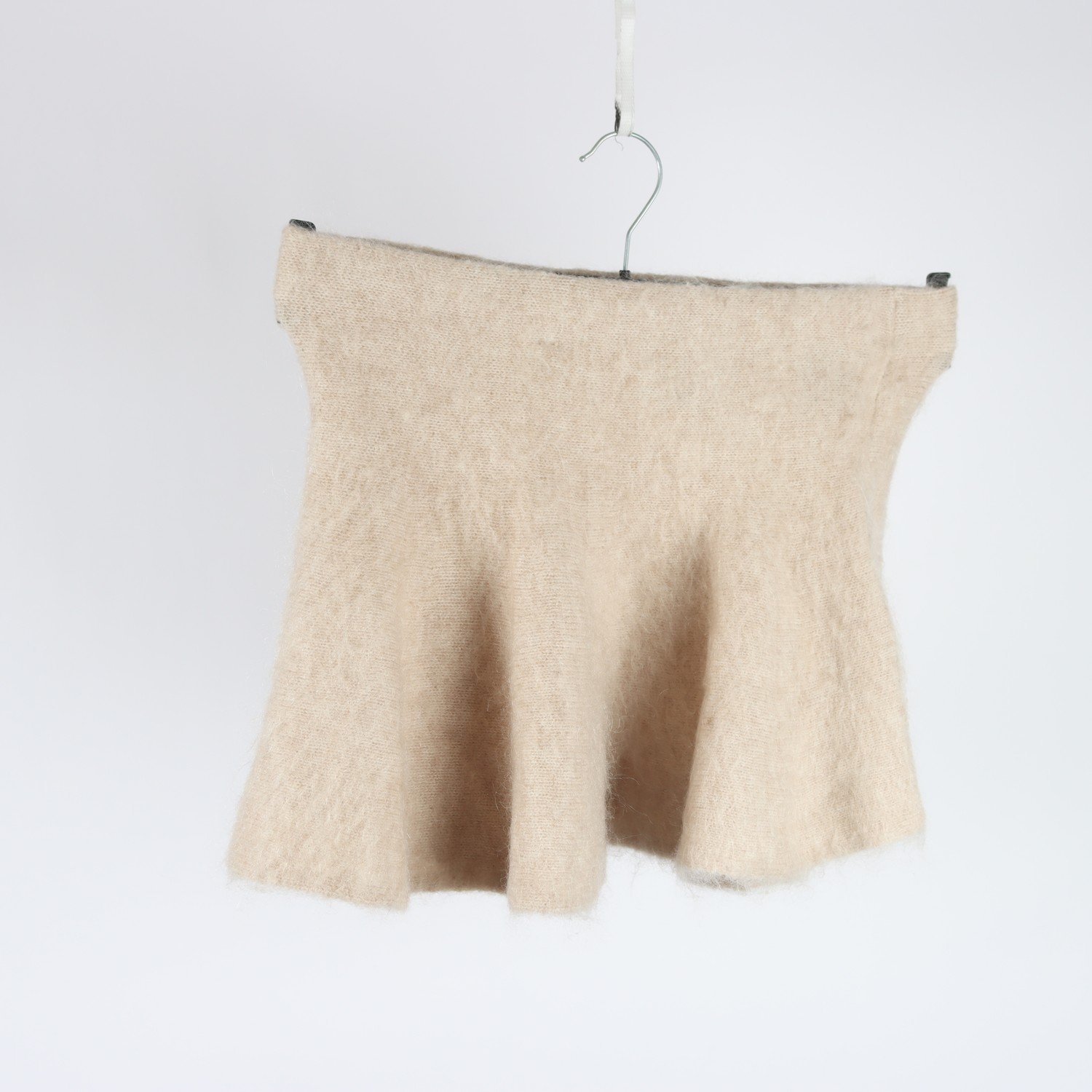 Kjol, H&M edition, beige, ullmix, stl. S