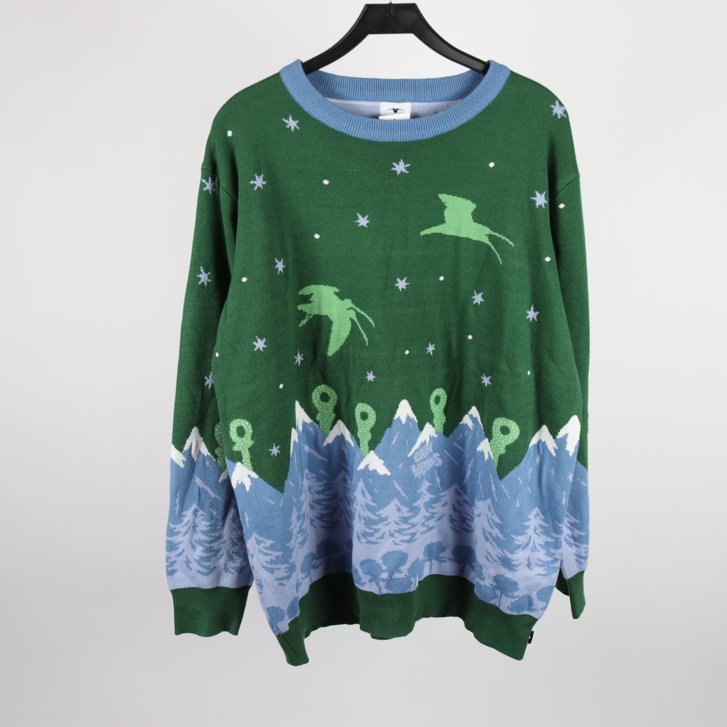 Stickad tröja, Okänd, ”Kiwi” mönstrad, stl. (XL)