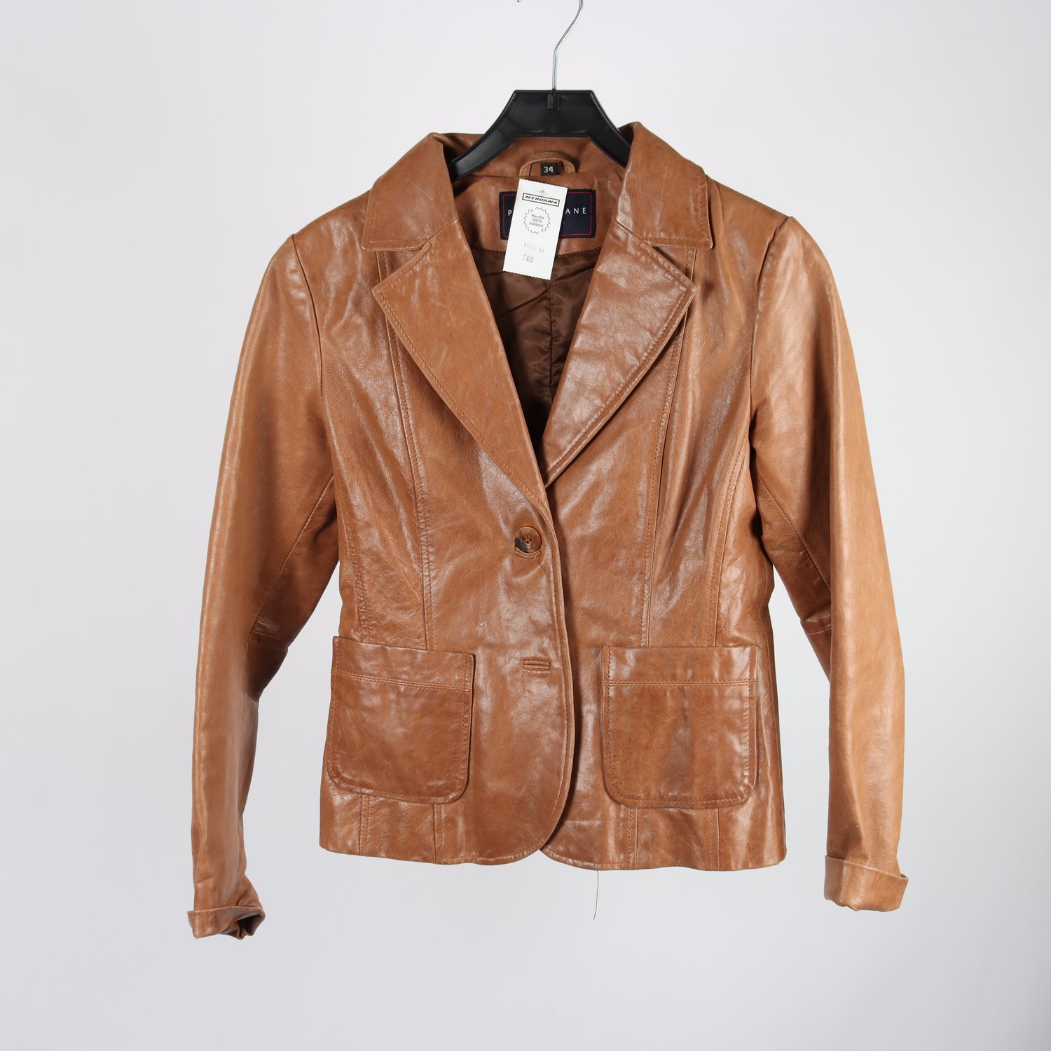 Skinnkavaj, Park Lane, brun, stl. 34