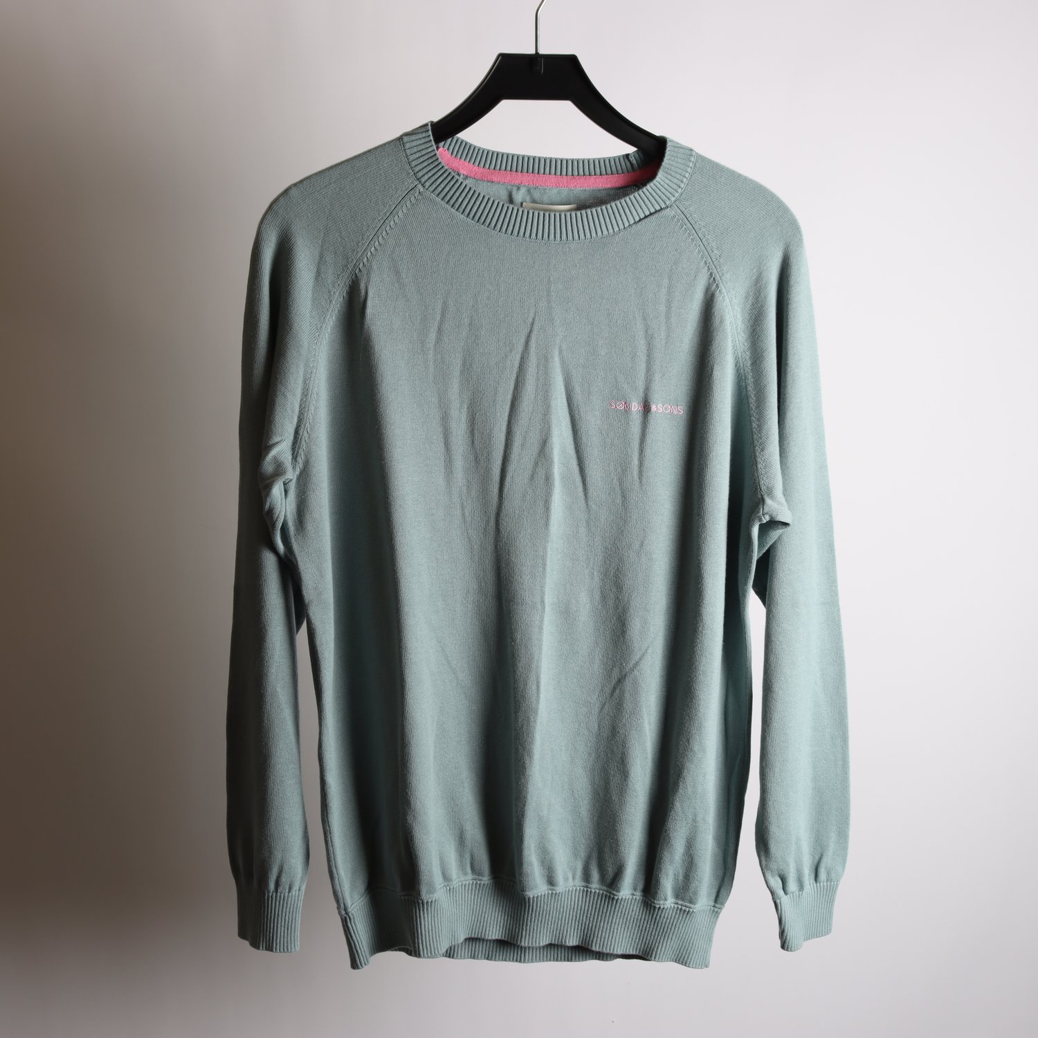 Stickad tröja, Søndag & Sons, blå, stl. L