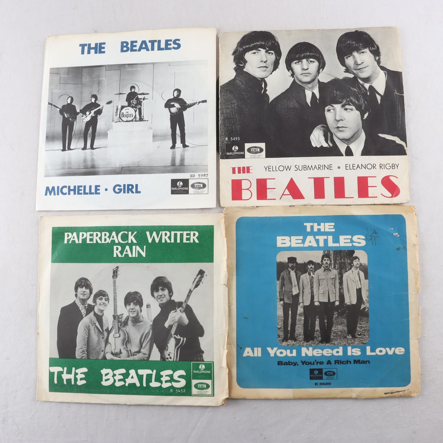 Singel The Beatles, 4 titlar