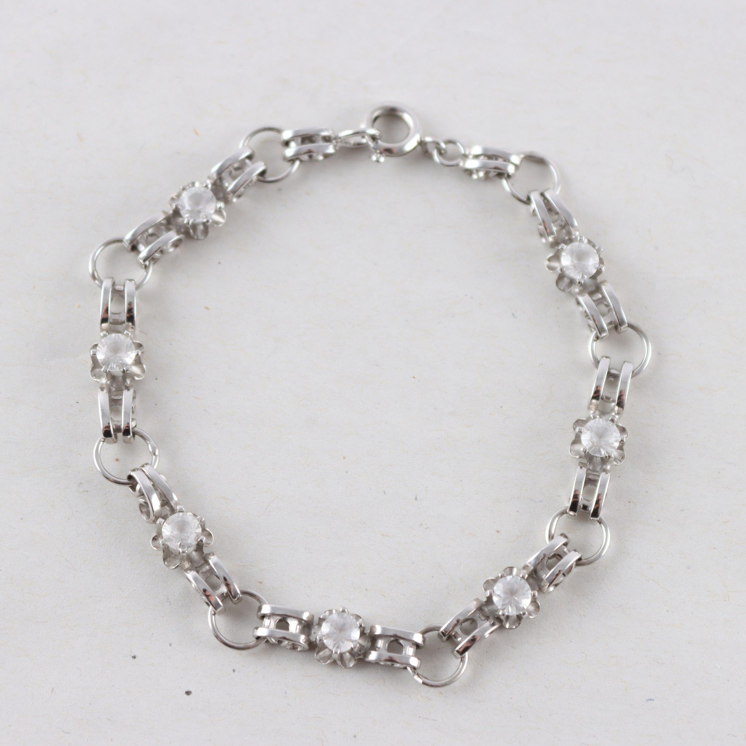 Armband, Silver, Stenar, Brv: 7,8g