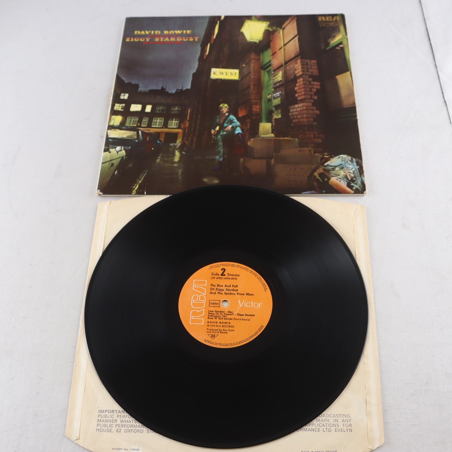 LP David Bowie, The Rise And Fall Of Ziggy Stardust And The Spiders From Mars