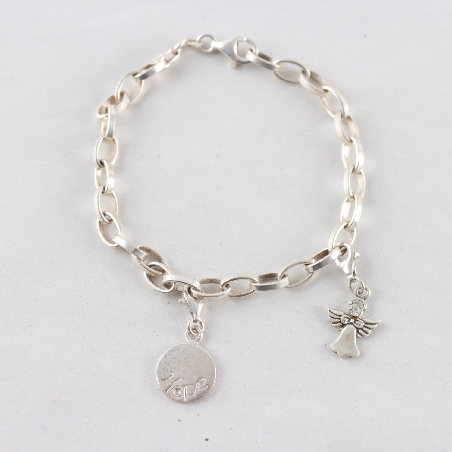 Armband, Silver, Berlocker, Vikt: 11,2g