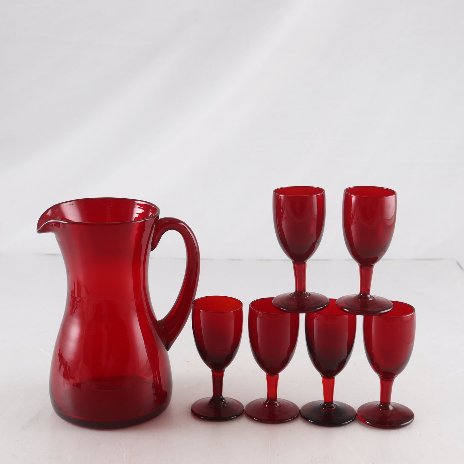 Karaff med glas, Monica Bratt, Reijmyre, 7 del. Samfraktas ej.