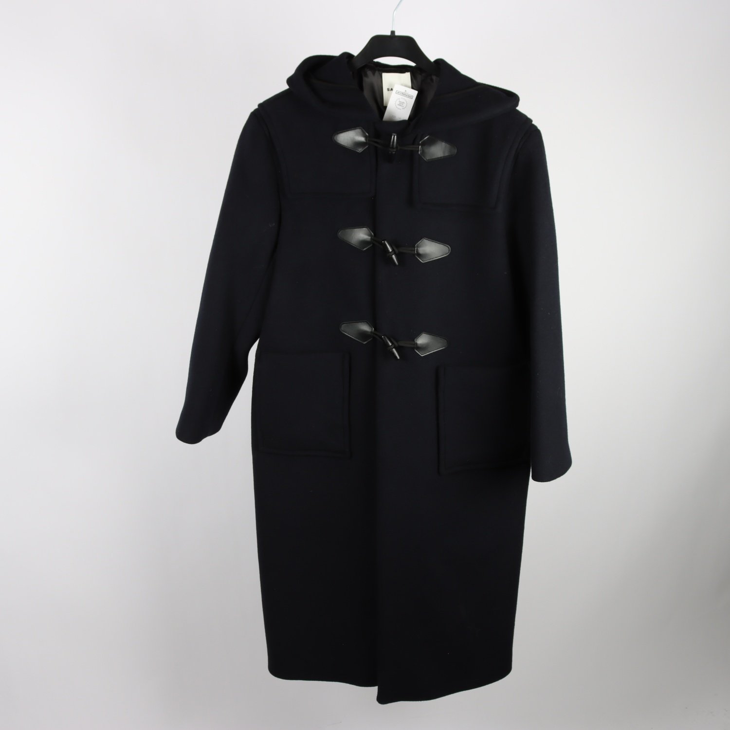 Duffel, Sandro, blå, ull, stl. ca. M