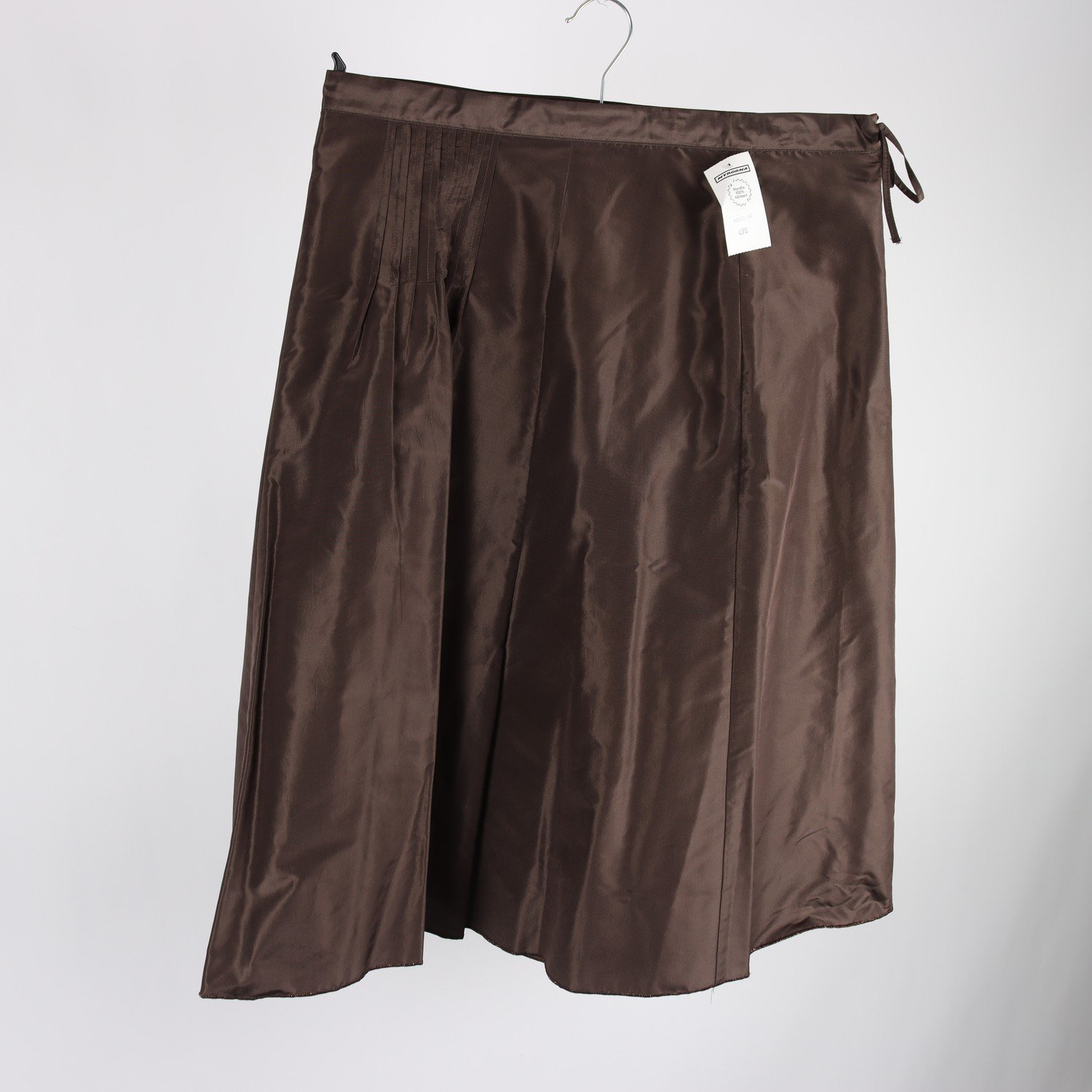 Sidenkjol, Prèt à Porter, brun, stl. 42